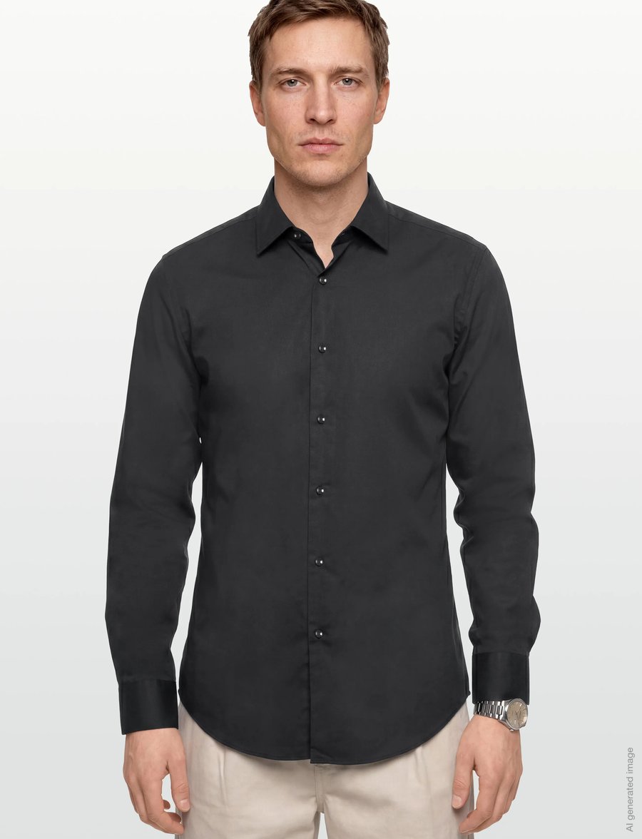 BOSS - H-HANK-kent-C1-214 - proginiai marškiniai - black - 3