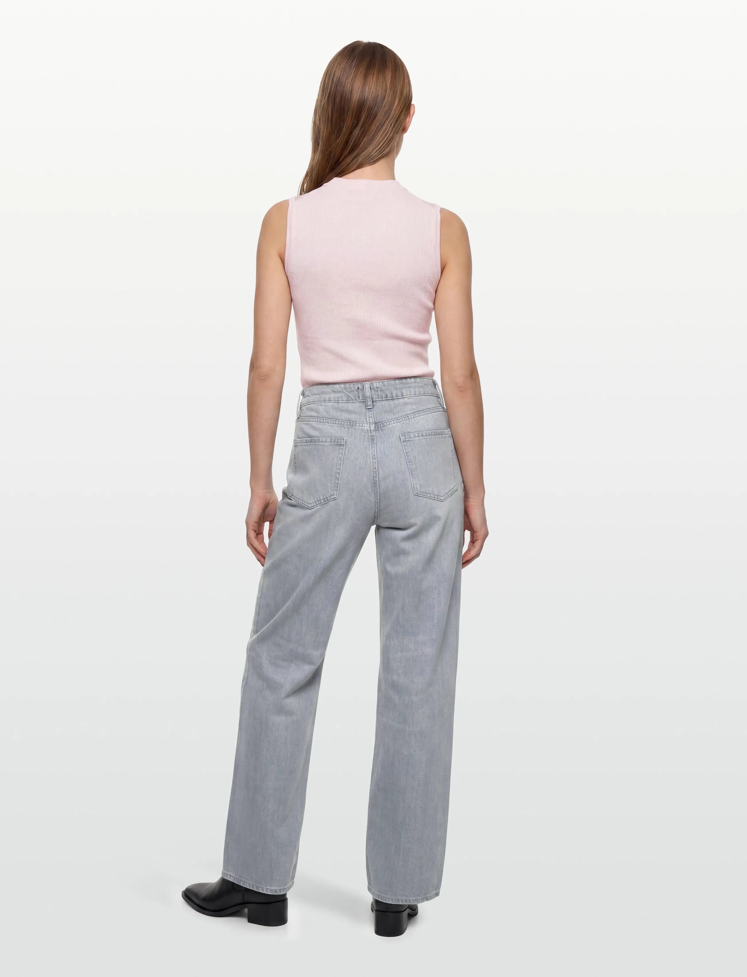 BOSS - CROSSROAD-BF 0.2 - hosen mit weitem bein - dark grey - 4
