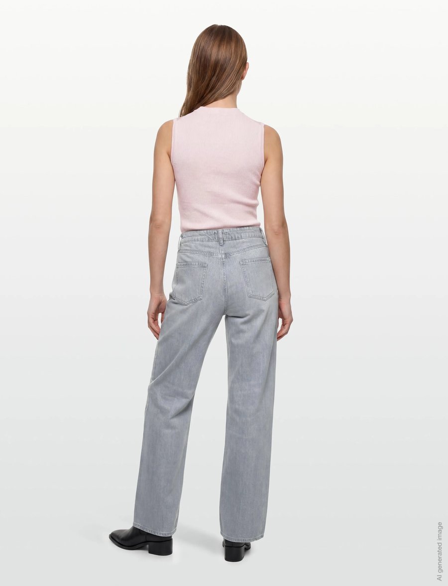 BOSS - CROSSROAD-BF 0.2 - hosen mit weitem bein - dark grey - 4
