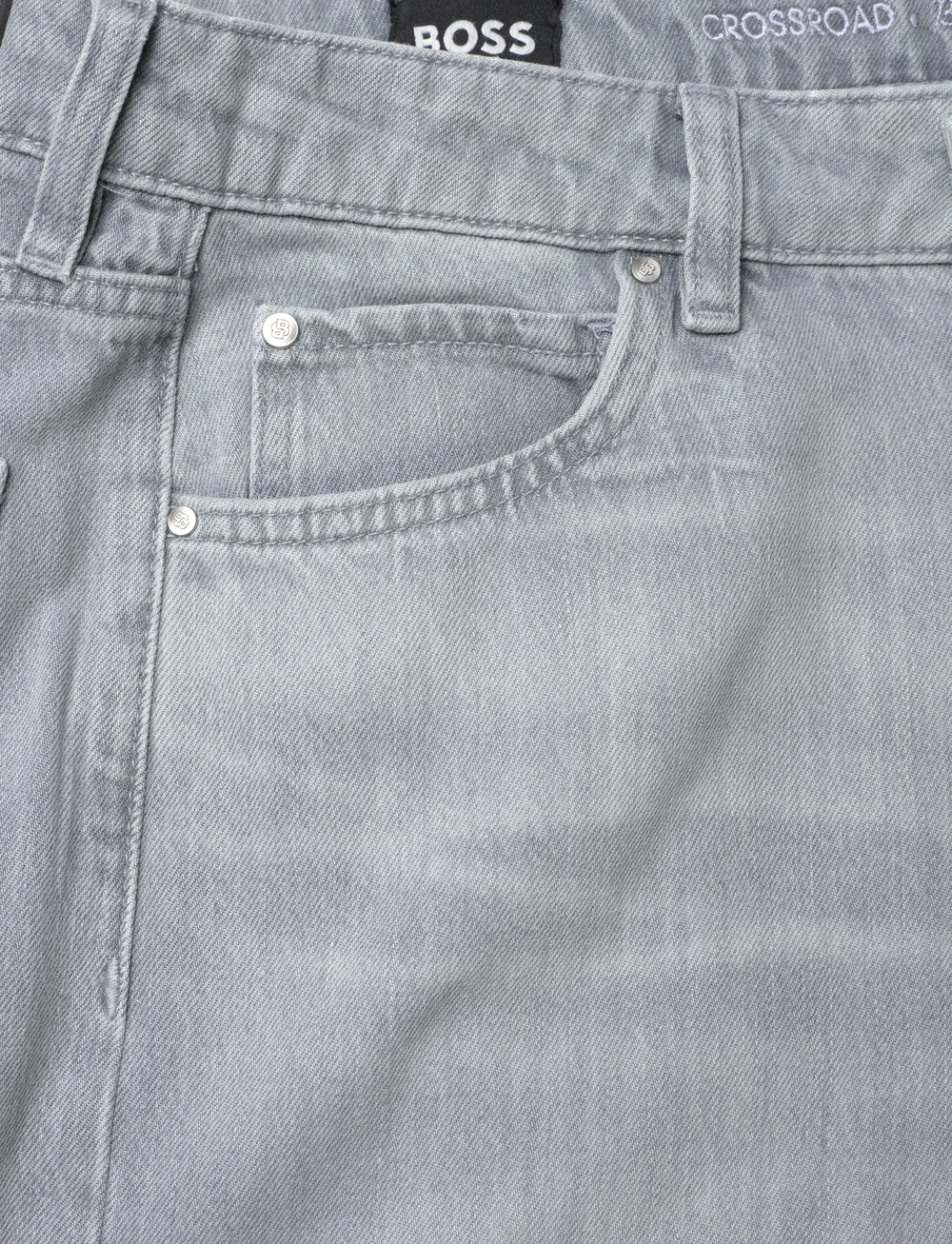 BOSS - CROSSROAD-BF 0.2 - hosen mit weitem bein - dark grey - 2