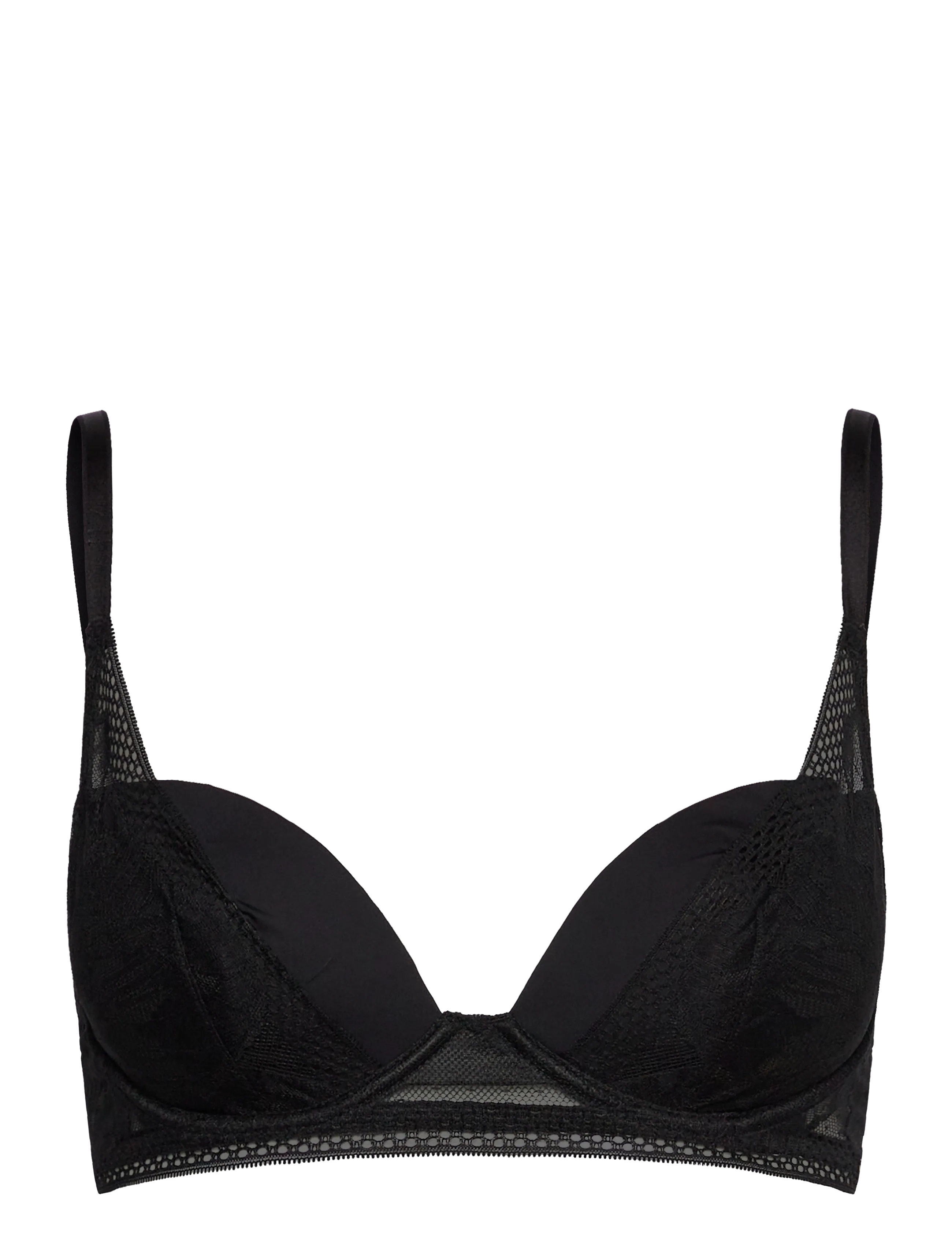 BOSS HALF PAD_PEONY LACE - Bügel-BH - BLACK / black