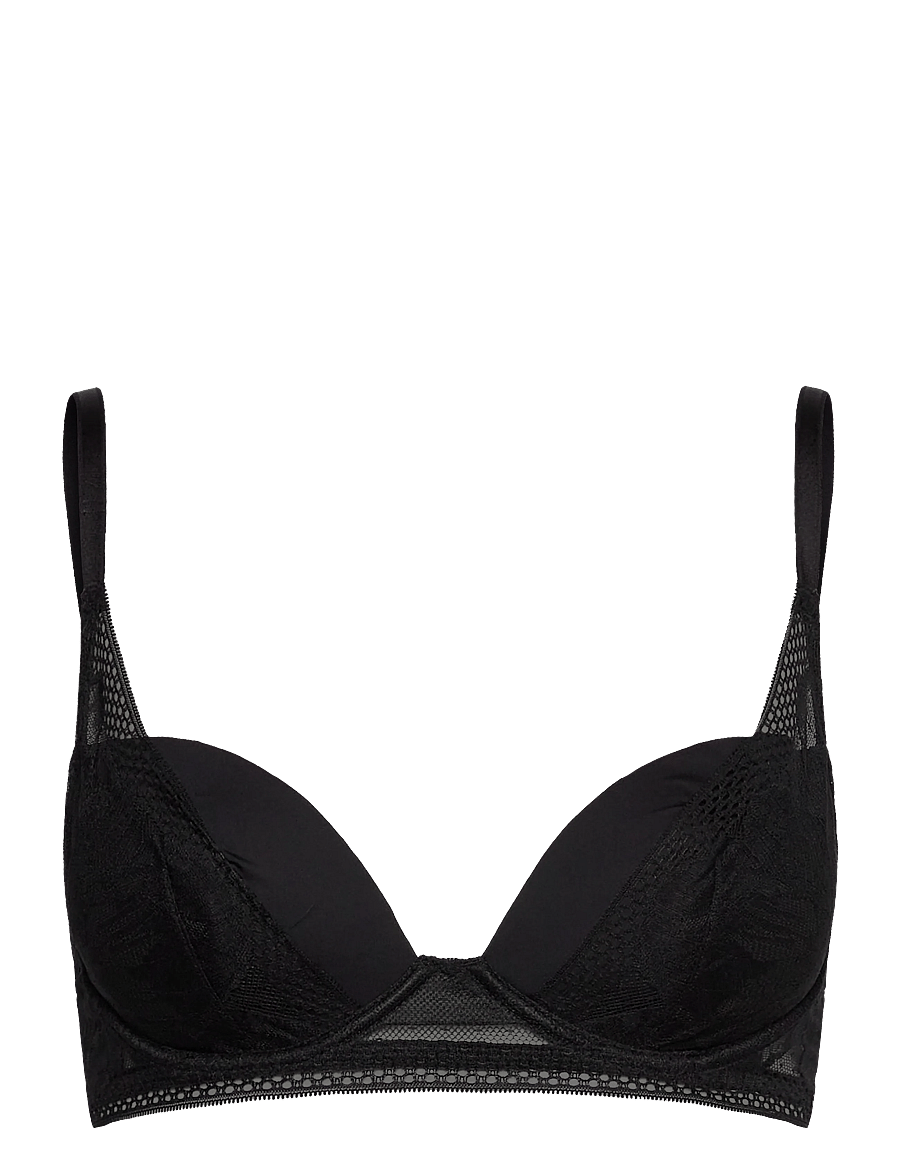 BOSS - HALF PAD_PEONY LACE - liemenėlės be vielučių - black - 0