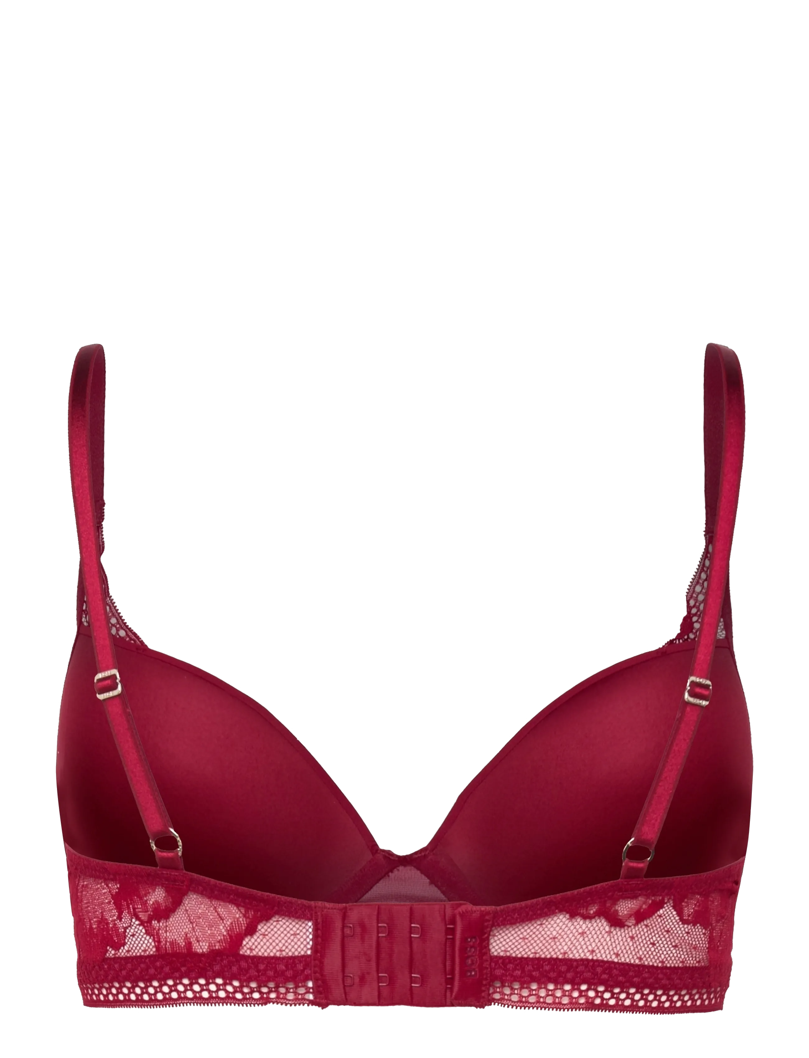 BOSS - HALF PAD_PEONY LACE - bh:ar med bygel - dark red - 1