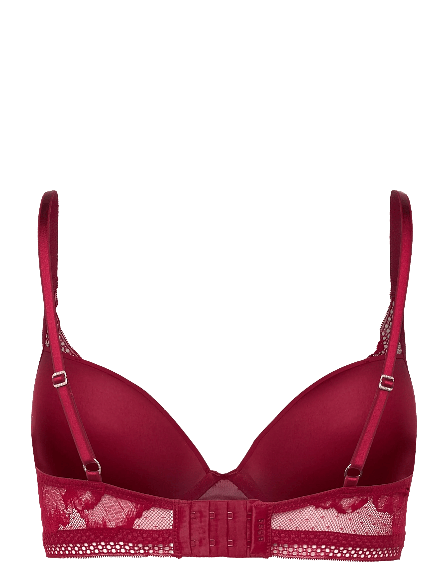 BOSS - HALF PAD_PEONY LACE - bh:ar med bygel - dark red - 1