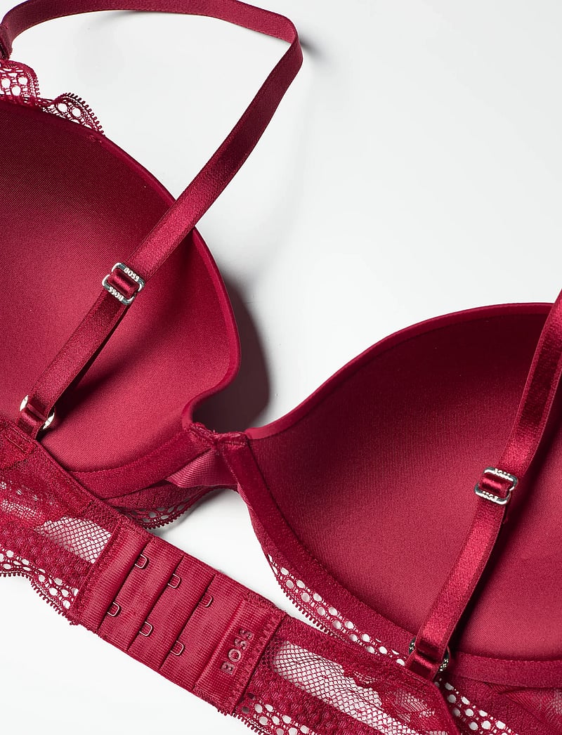 BOSS - HALF PAD_PEONY LACE - bügellose bhs - dark red - 3