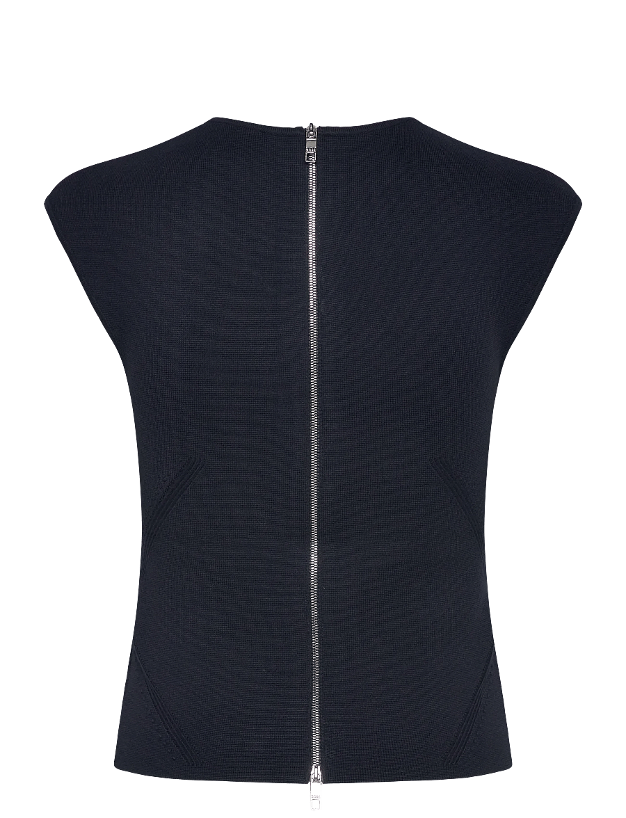 BOSS - Farmera - hihattomat puserot - dark blue - 1