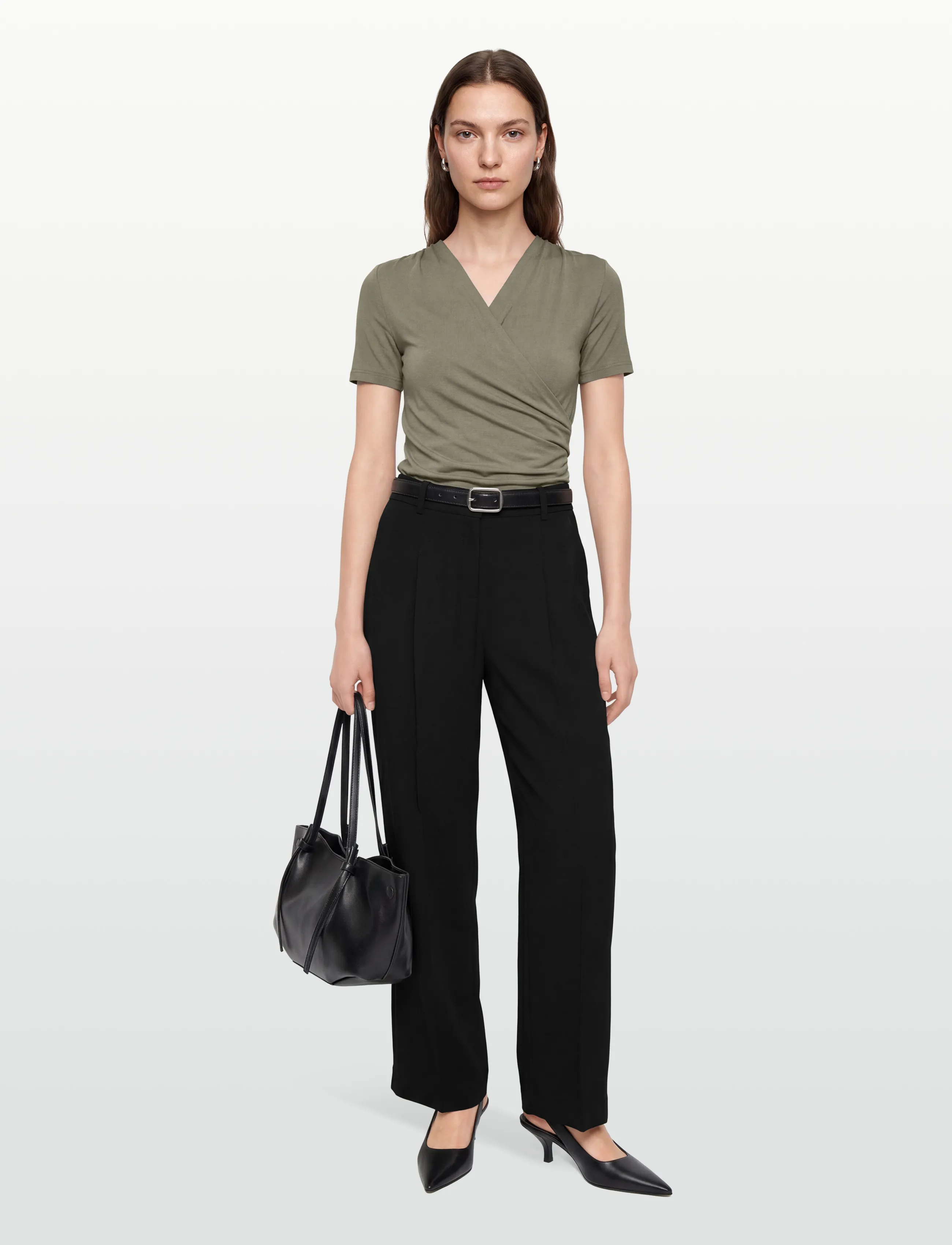 BOSS Tiana4, 40, Black, Bukser > Brede Ben, Dame