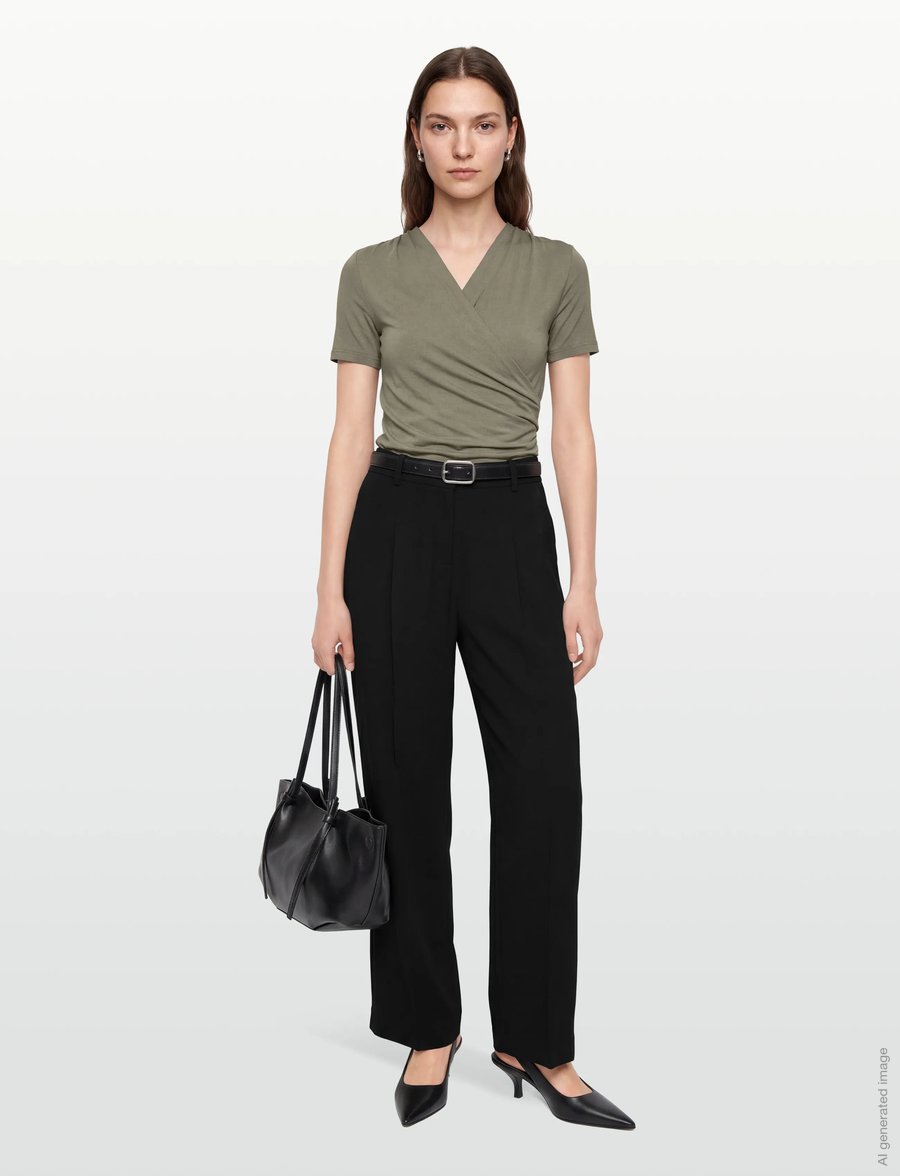 BOSS - Tiana4 - anzugshosen - black - 0