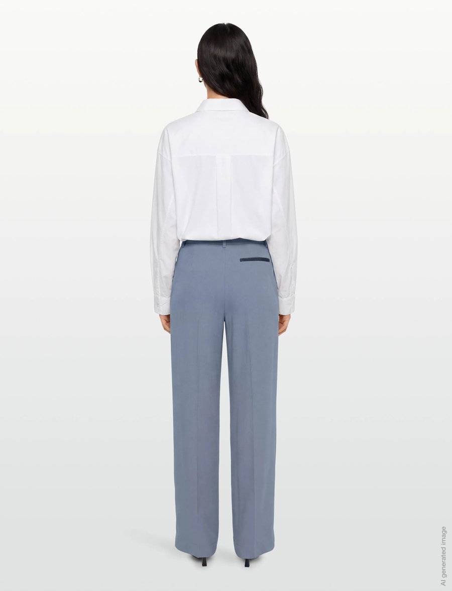 BOSS - Tiana4 - anzugshosen - open blue - 4