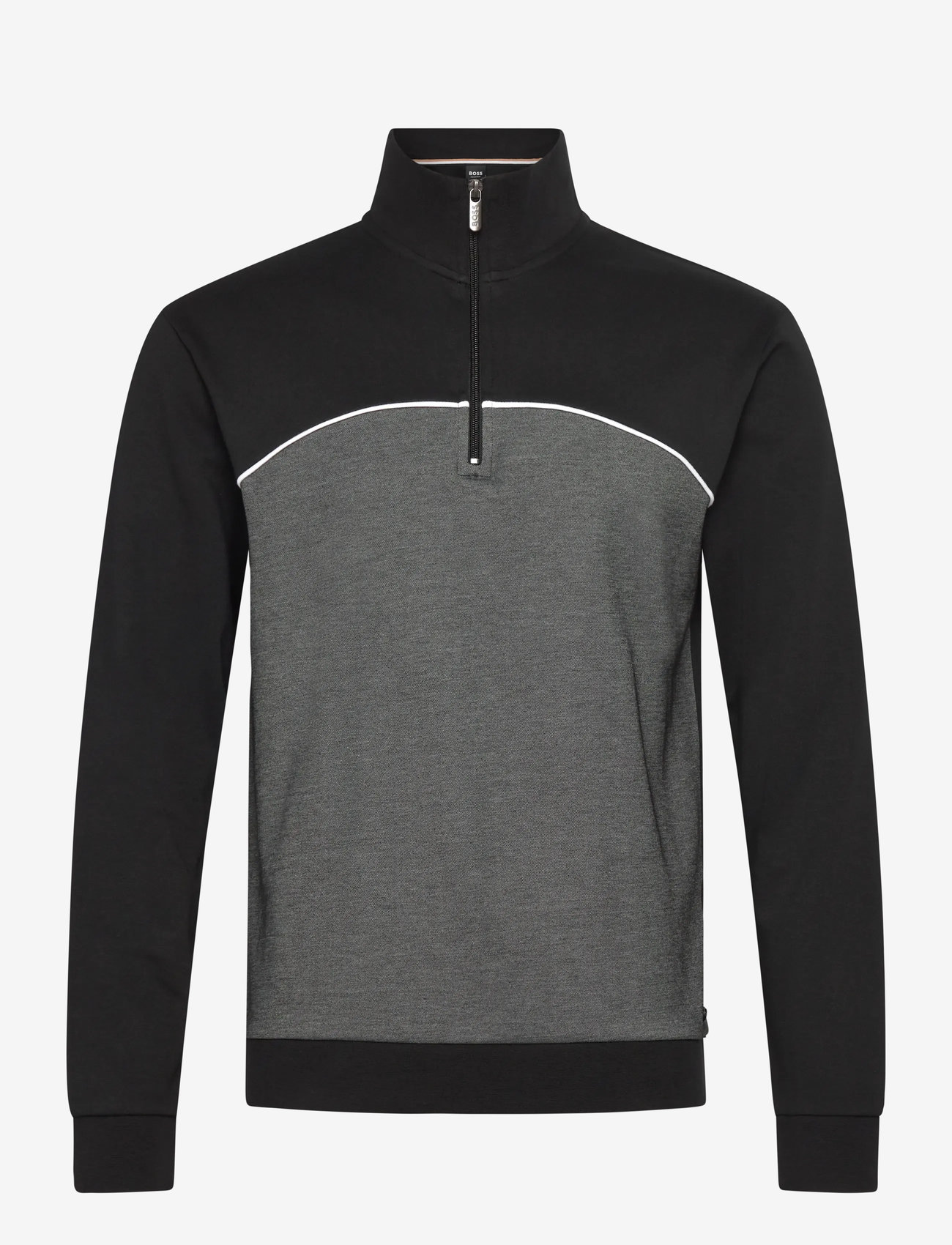 BOSS - Tracksuit 1/4 Jacket - pyjamasöverdelar - black - 0