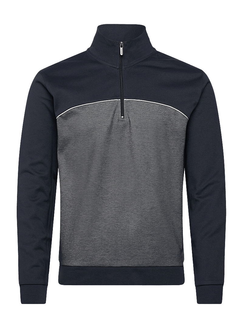 BOSS - Tracksuit 1/4 Jacket - pyjamasöverdelar - dark blue - 0