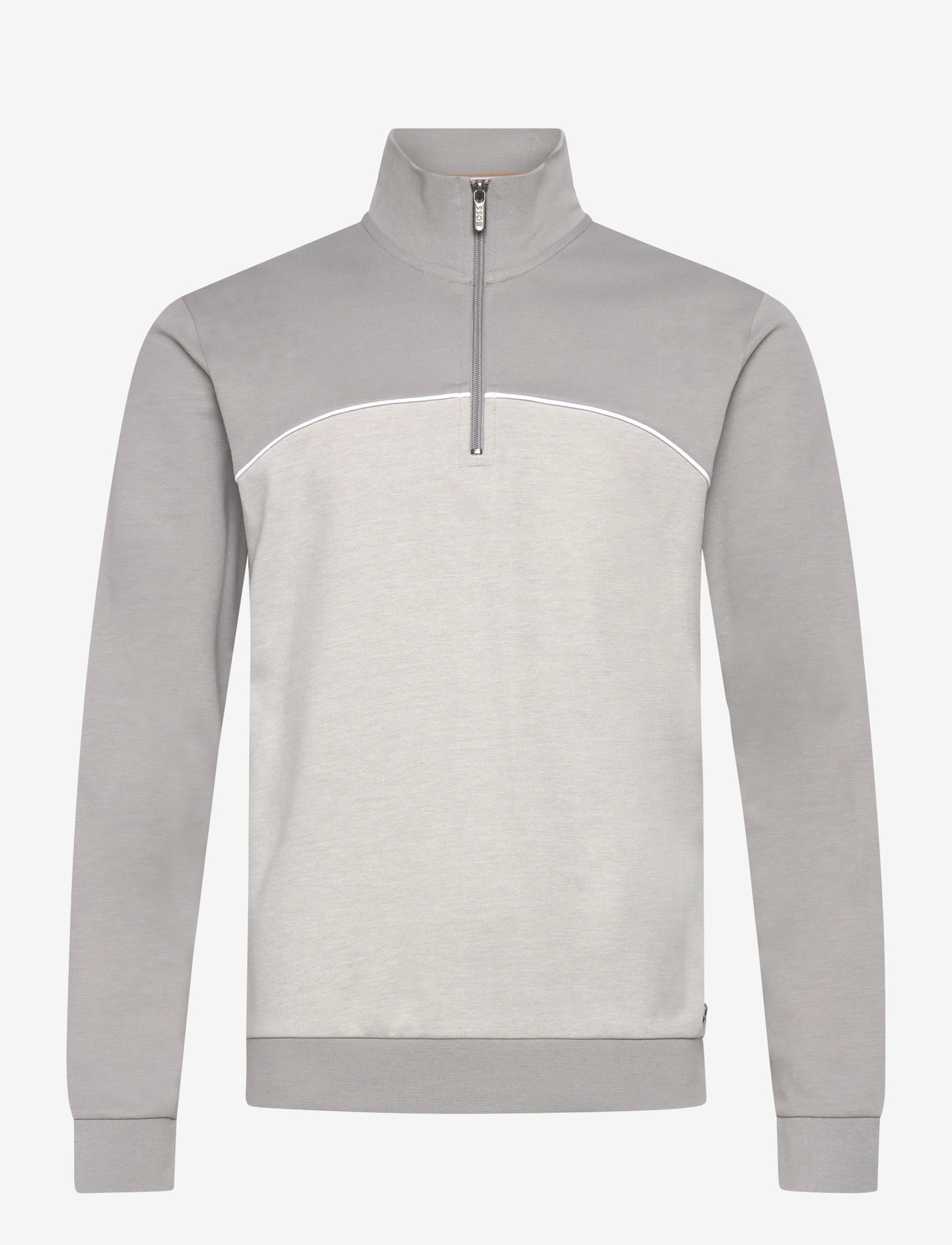 BOSS - Tracksuit 1/4 Jacket - pyjamasöverdelar - light/pastel grey - 0