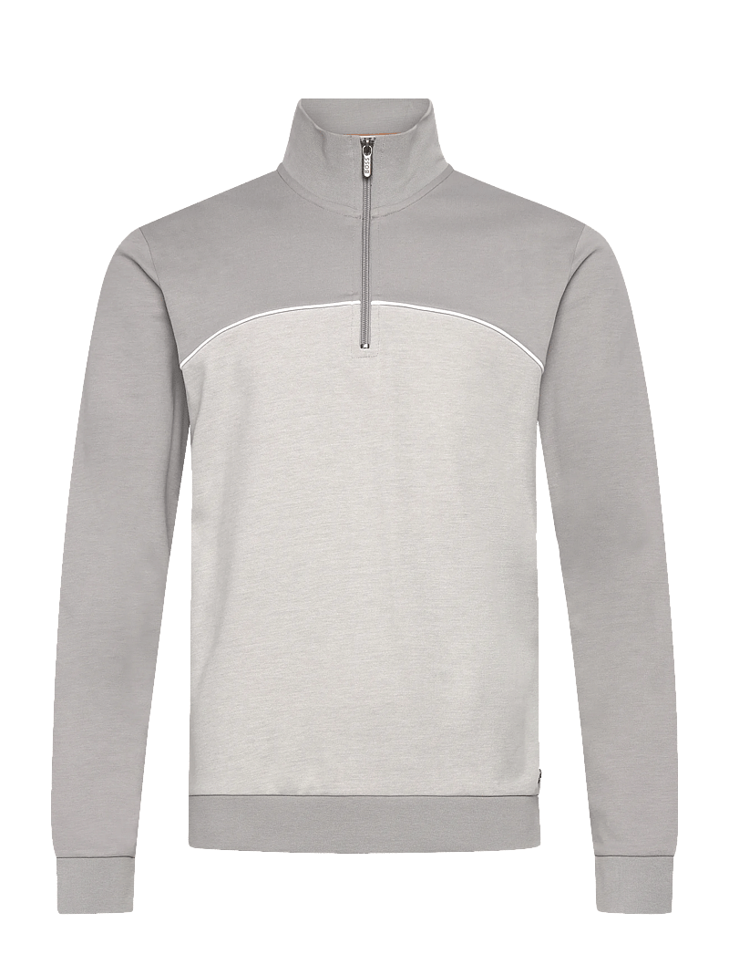 BOSS - Tracksuit 1/4 Jacket - pyjamasöverdelar - light/pastel grey - 0