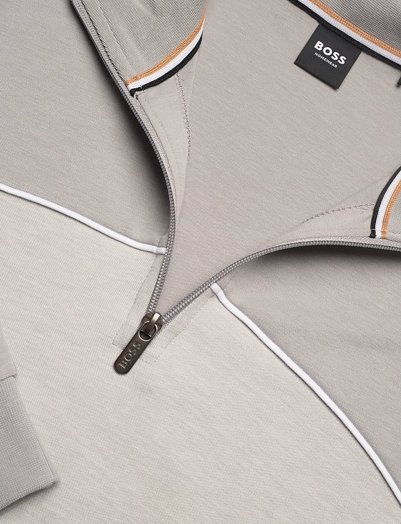 BOSS - Tracksuit 1/4 Jacket - pyjamasöverdelar - light/pastel grey - 2