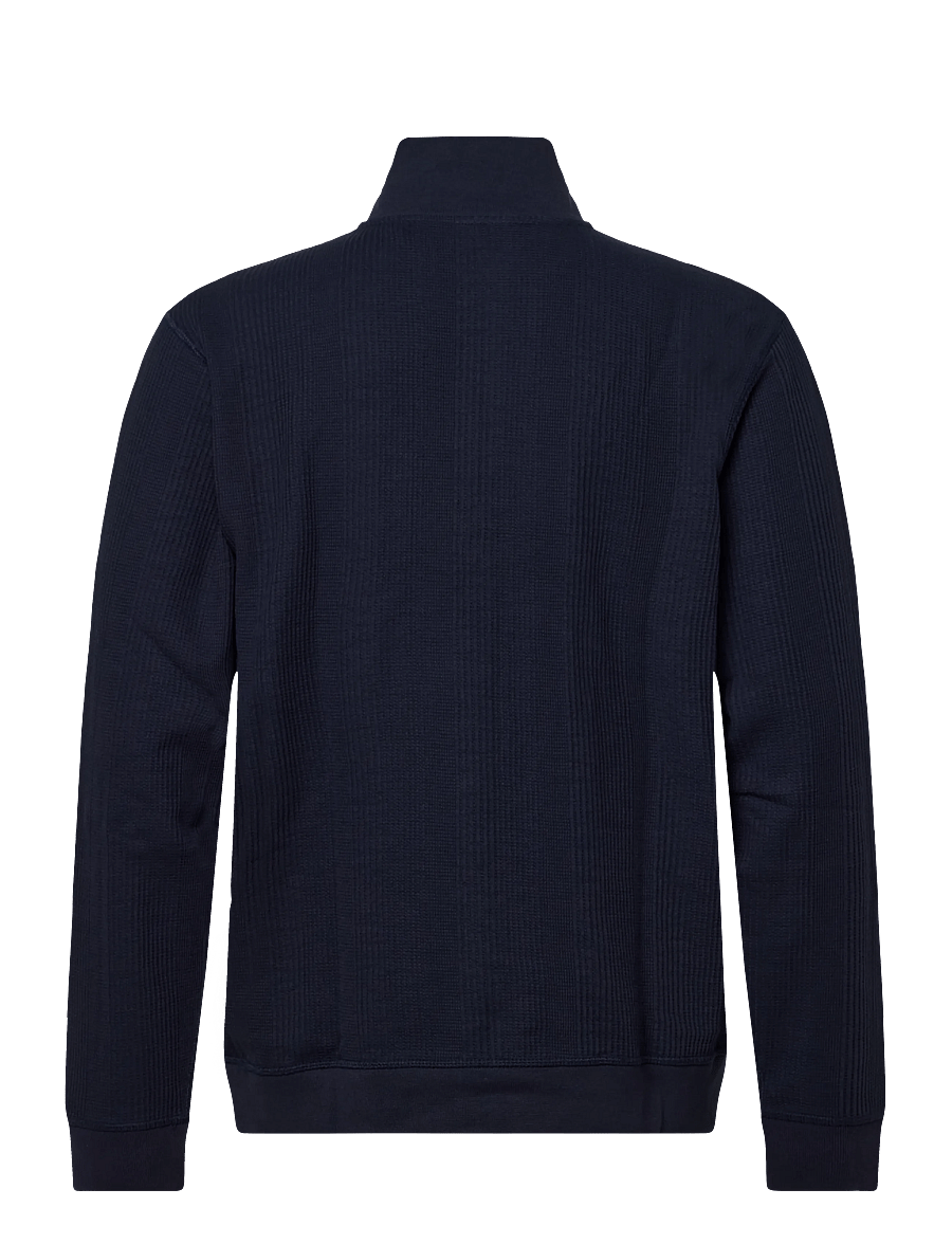 BOSS - Structure 1/4 Zip - sweatshirts - dark blue - 1