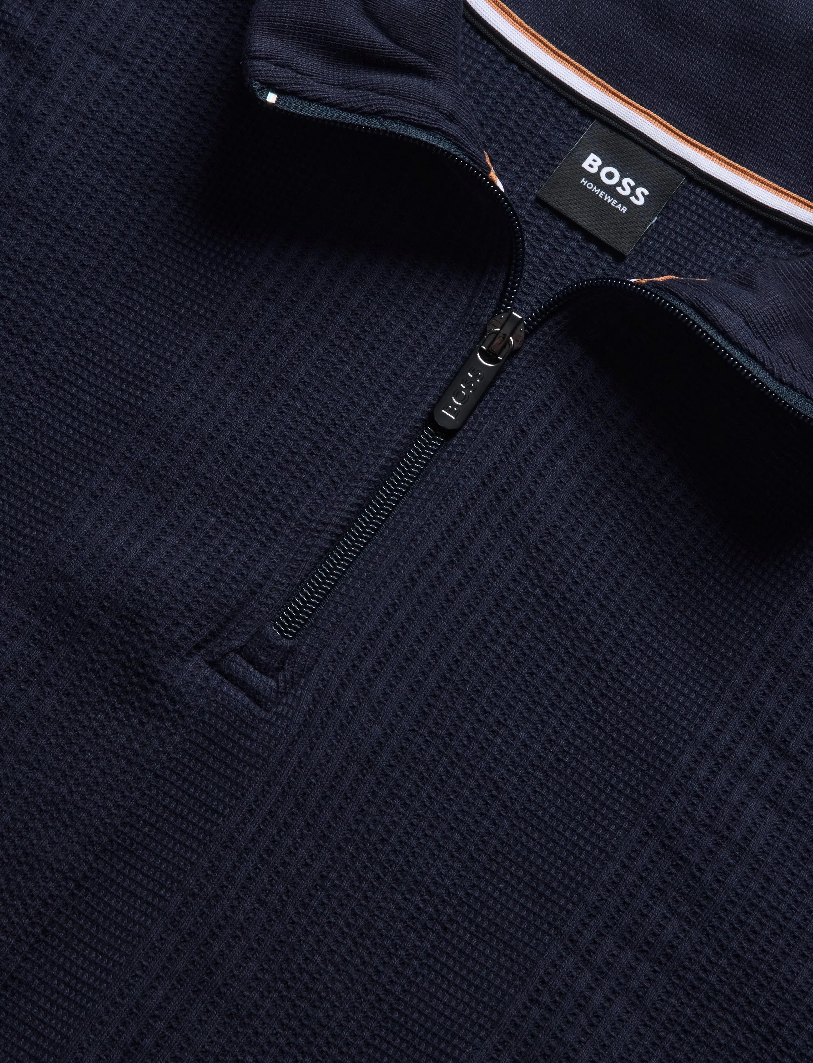 BOSS - Structure 1/4 Zip - sweatshirts - dark blue - 2