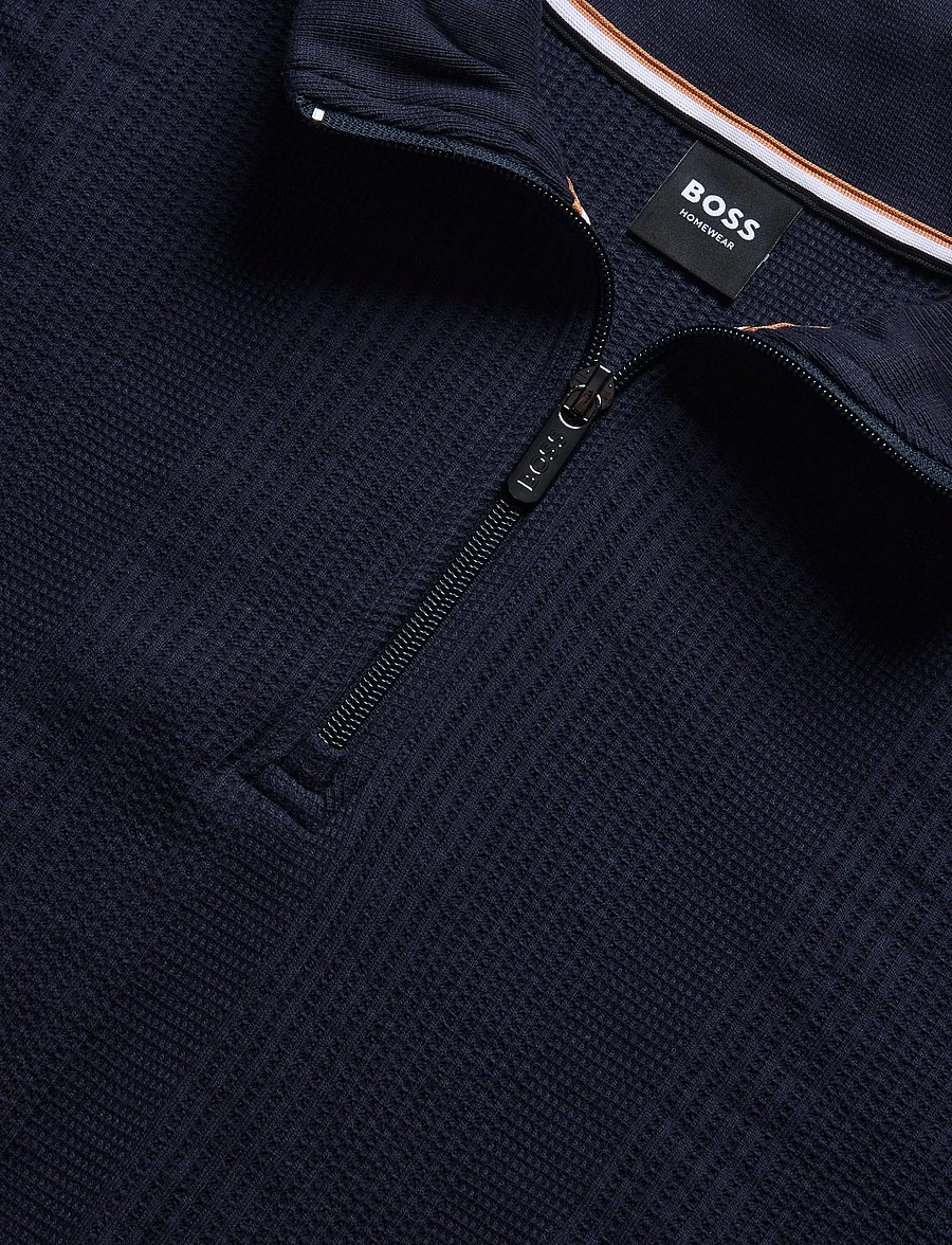 BOSS - Structure 1/4 Zip - sweatshirts - dark blue - 2