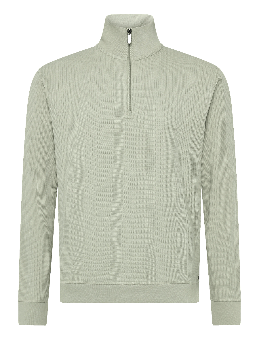 BOSS - Structure 1/4 Zip - sweatshirts - light/pastel green - 0