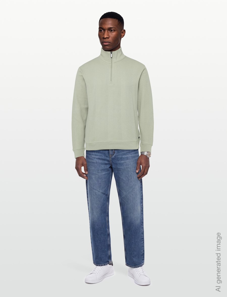 BOSS - Structure 1/4 Zip - truien - light/pastel green - 0
