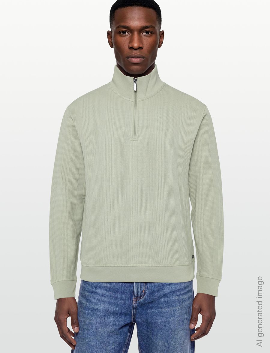 BOSS - Structure 1/4 Zip - truien - light/pastel green - 3