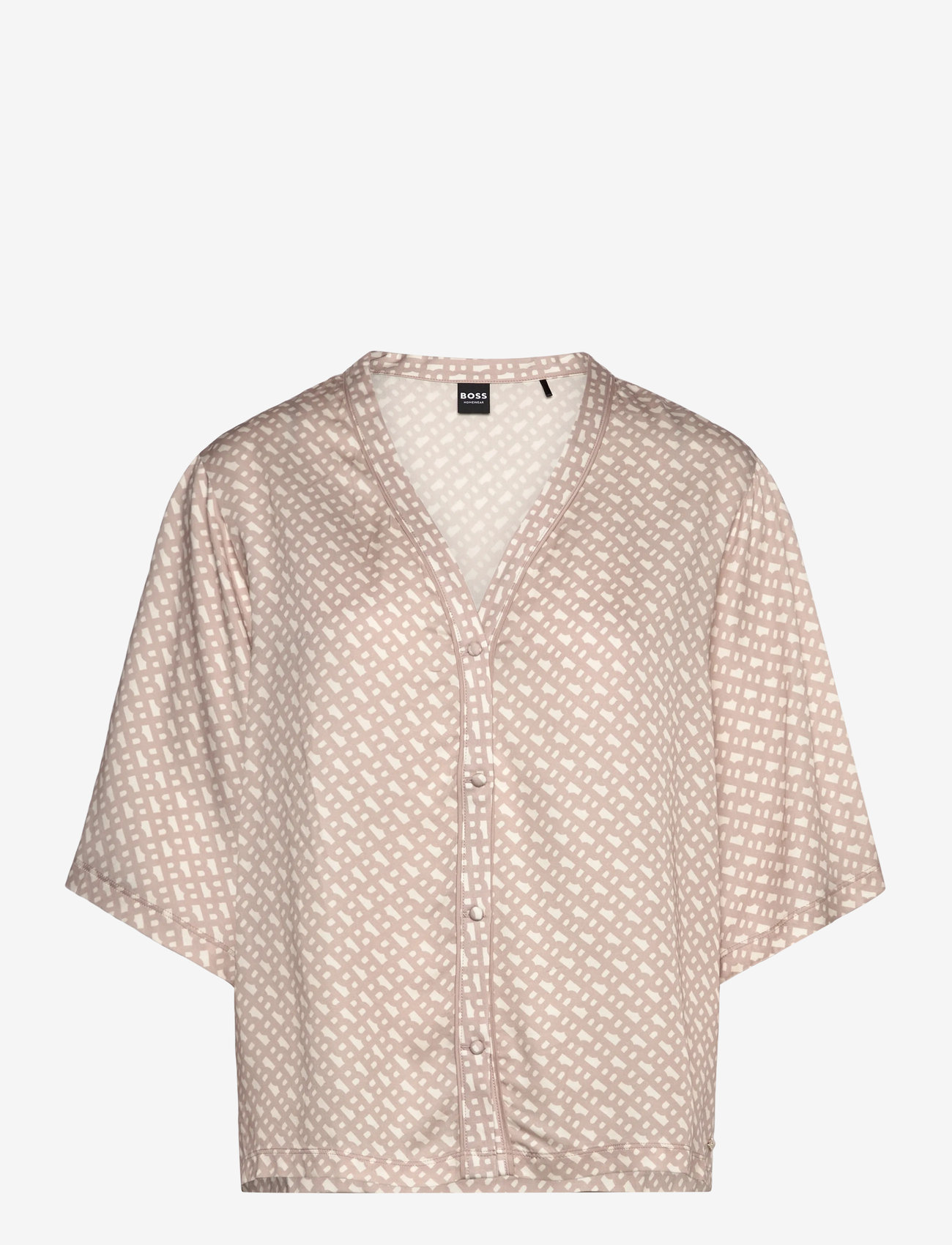 BOSS - Sateen AOP_Top - oberteile - light beige - 0