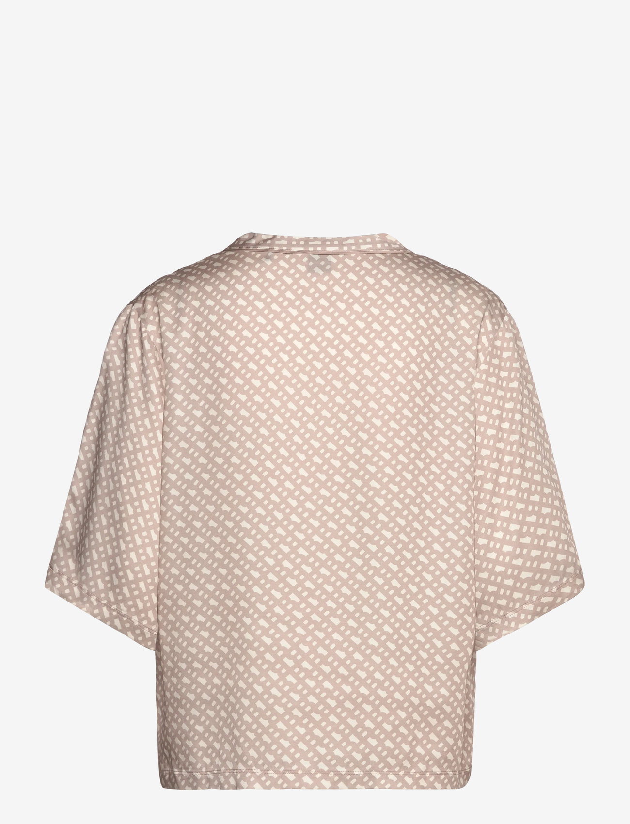 BOSS - Sateen AOP_Top - oberteile - light beige - 1