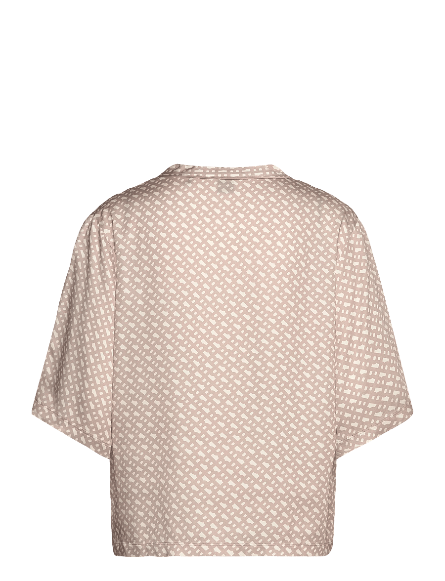 BOSS - Sateen AOP_Top - oberteile - light beige - 1