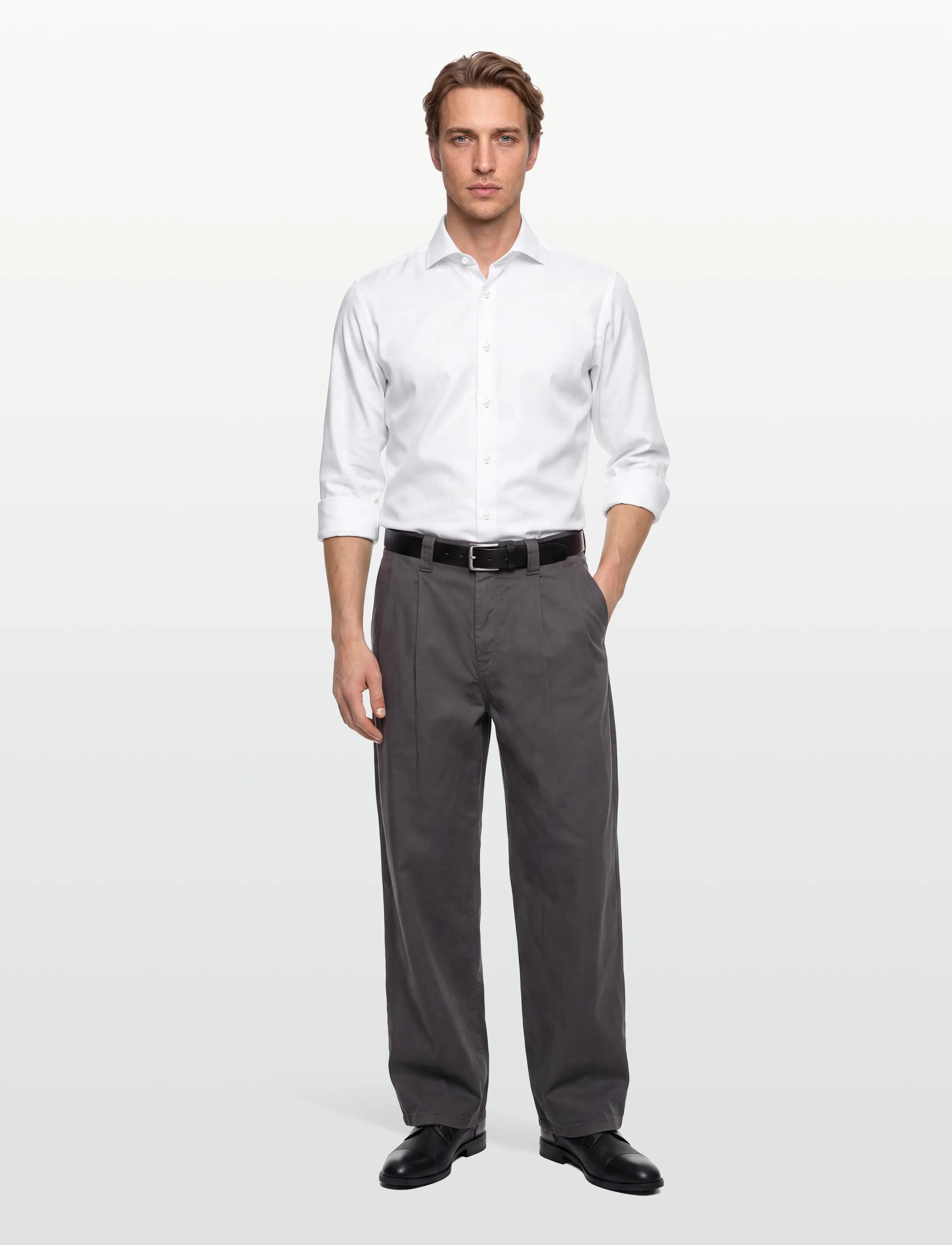 BOSS - H-HANK-spr-B1-C1-253 - business skjortor - white - 0
