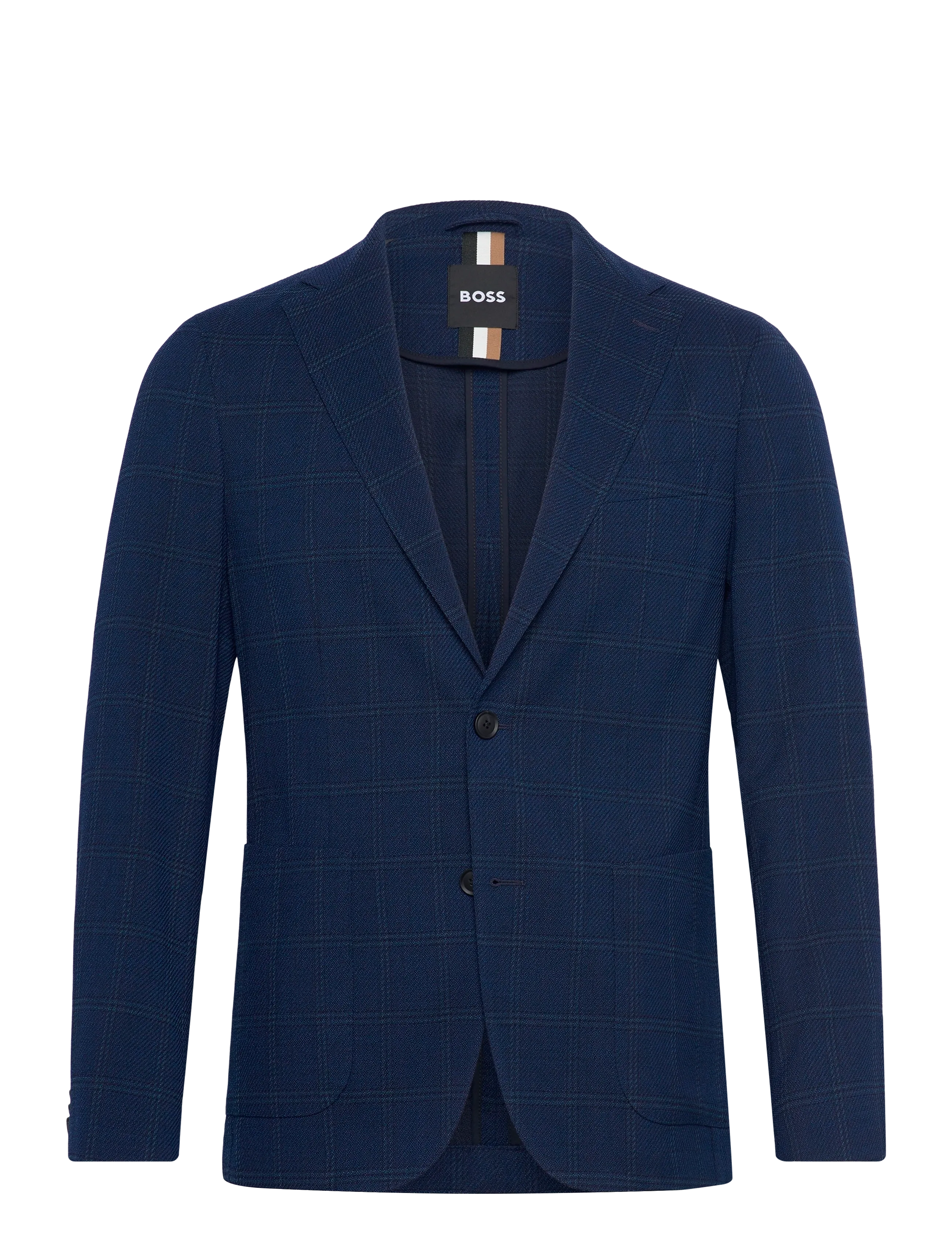 BOSS C-Hanry-252, Mænd, Ternet Blazer, Navy, Str: 50