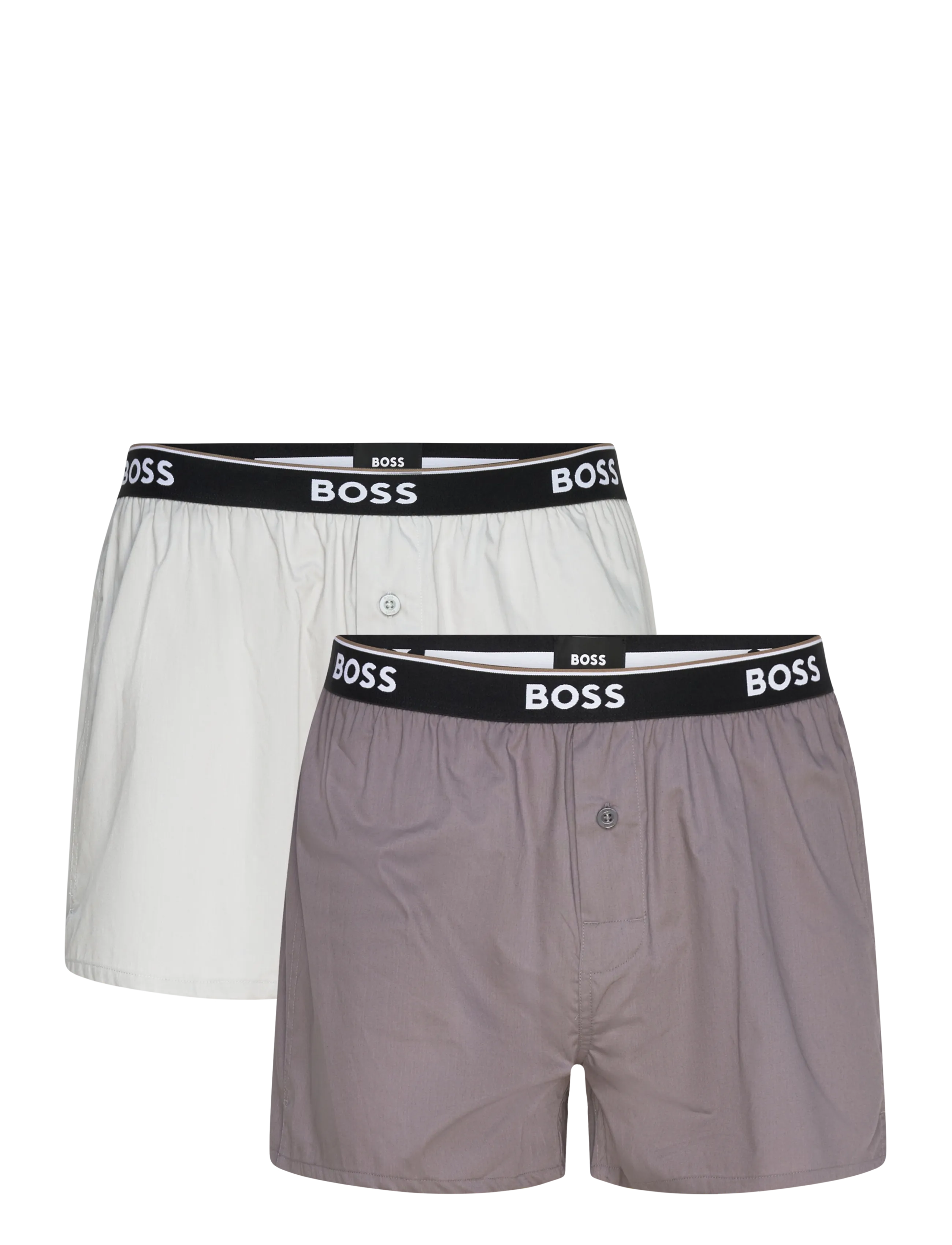 BOSS 2P Boxer Shorts Ew, Mænd, Boxer Shorts, Cream, Str: S