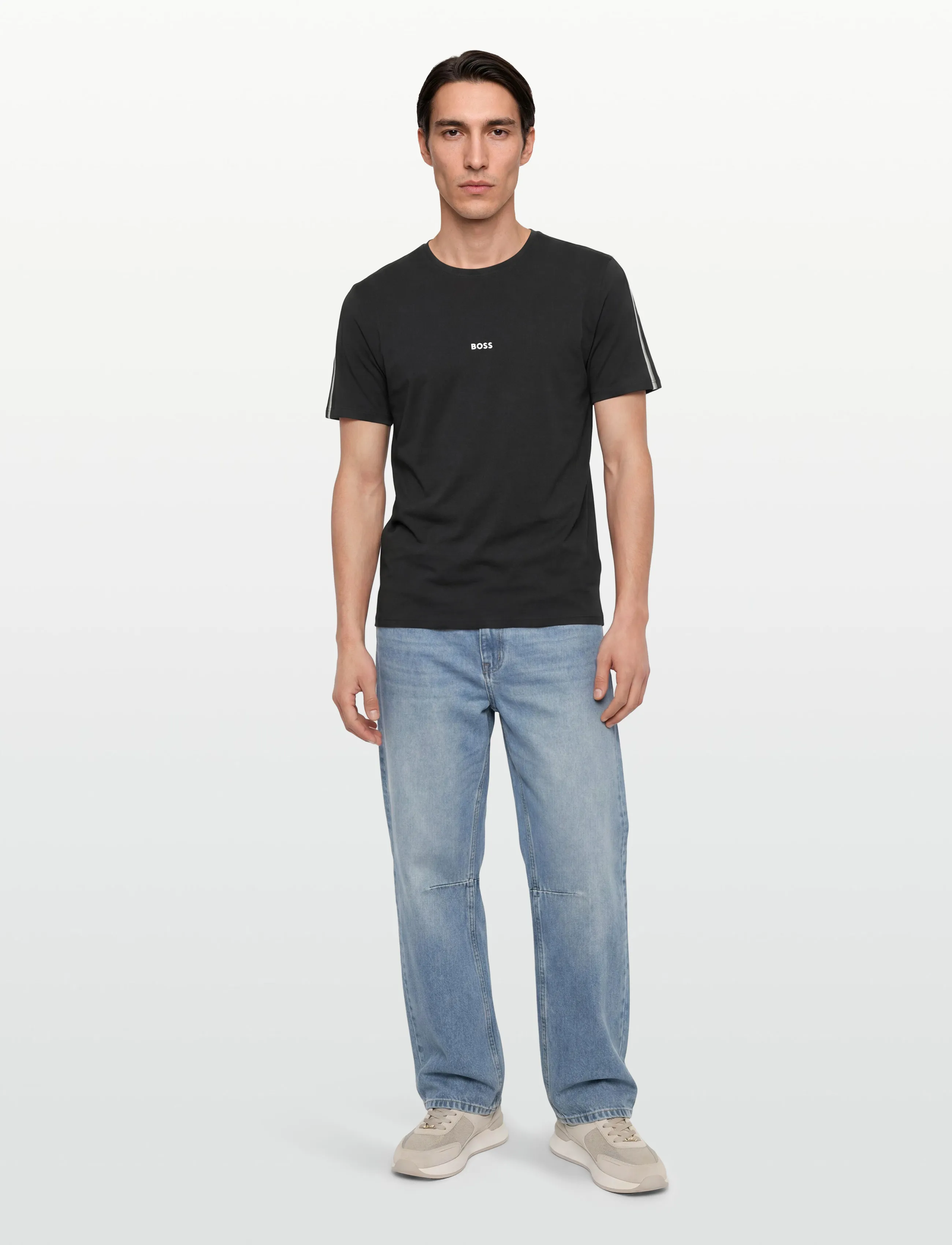 BOSS Unique T-Shirt, Mænd, T-Shirt, Sort, Str: L