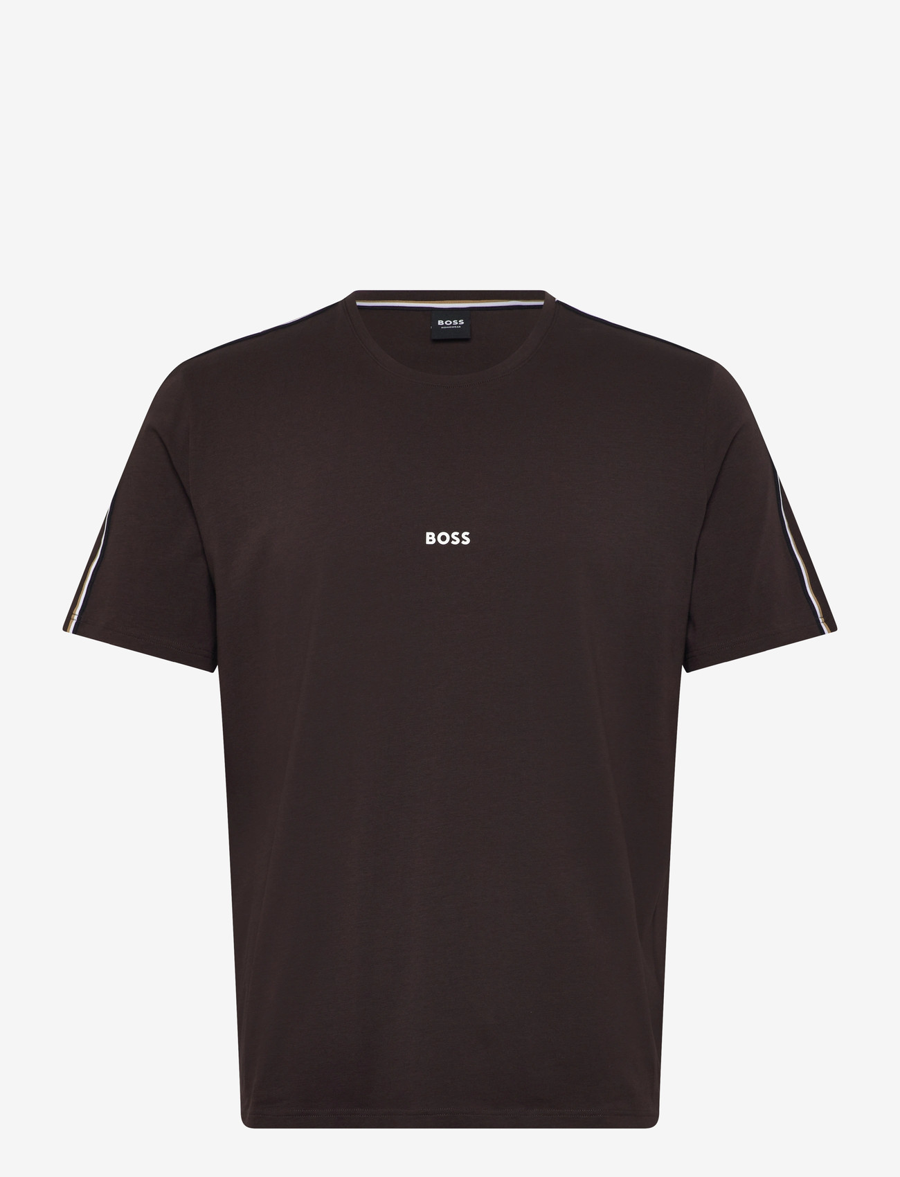 BOSS - Unique T-Shirt - pyjamasöverdelar - dark brown - 0