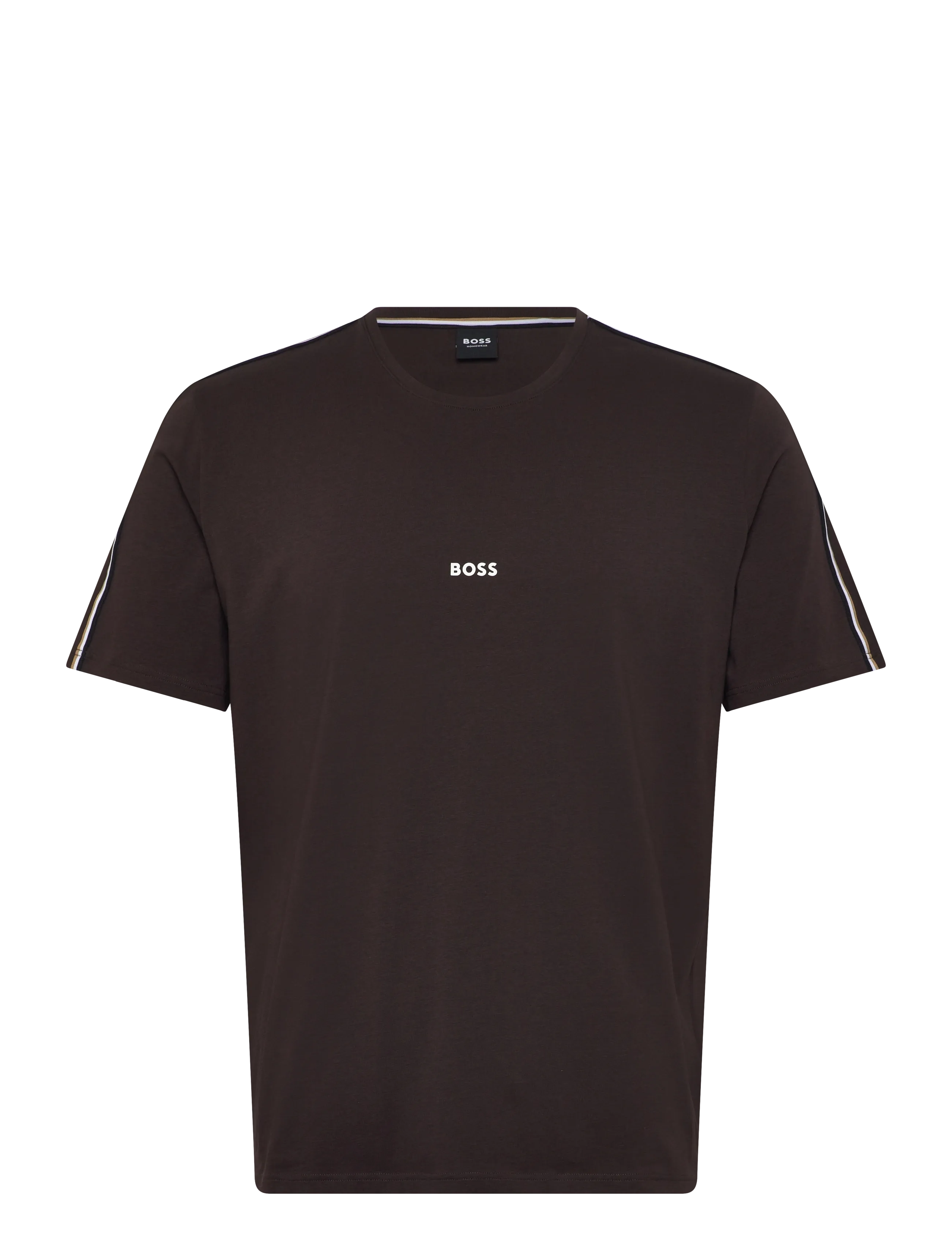 BOSS Unique T-Shirt - Pyjama tops - DARK BROWN / brown
