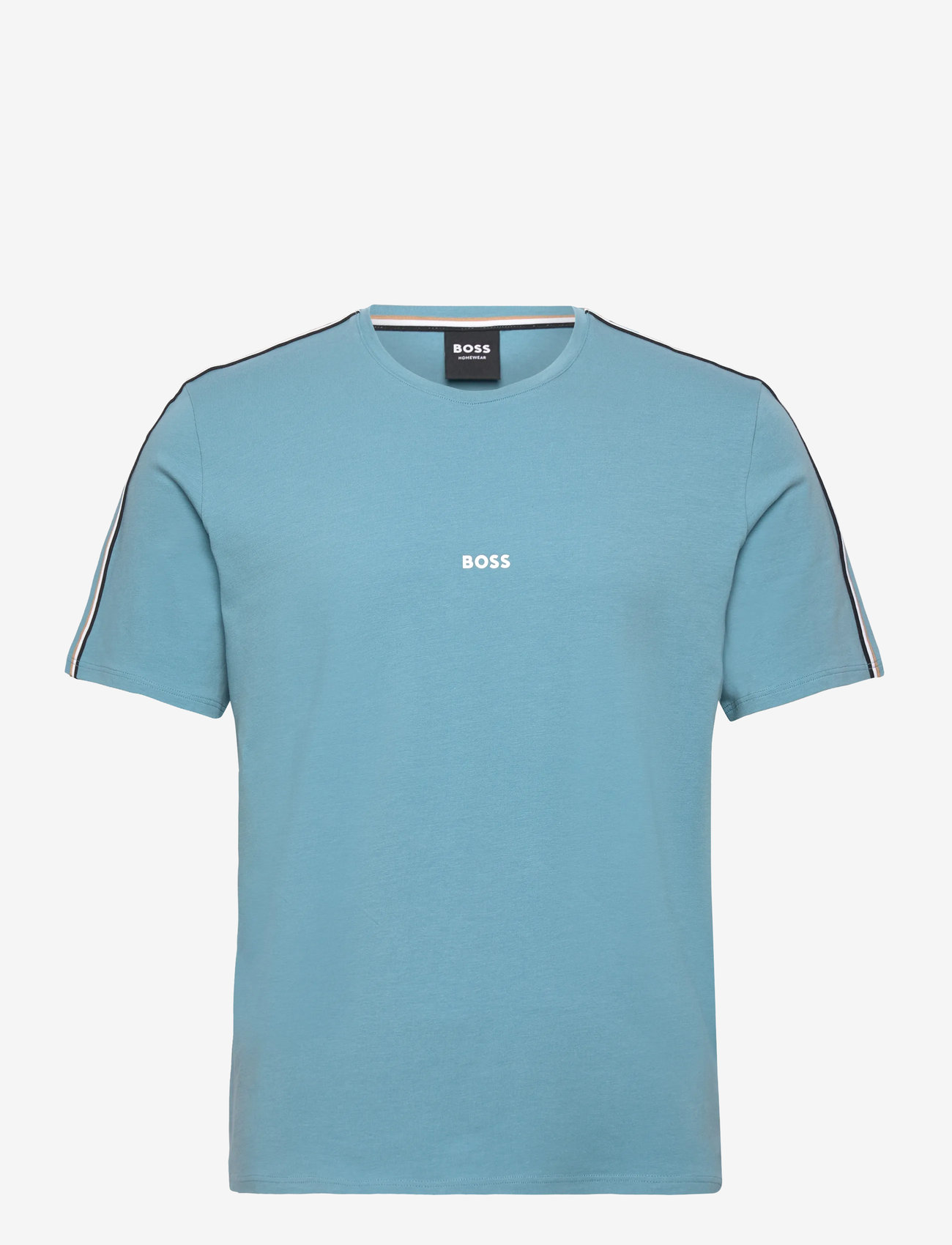 BOSS - Unique T-Shirt - kortärmade t-shirts - light/pastel blue - 0