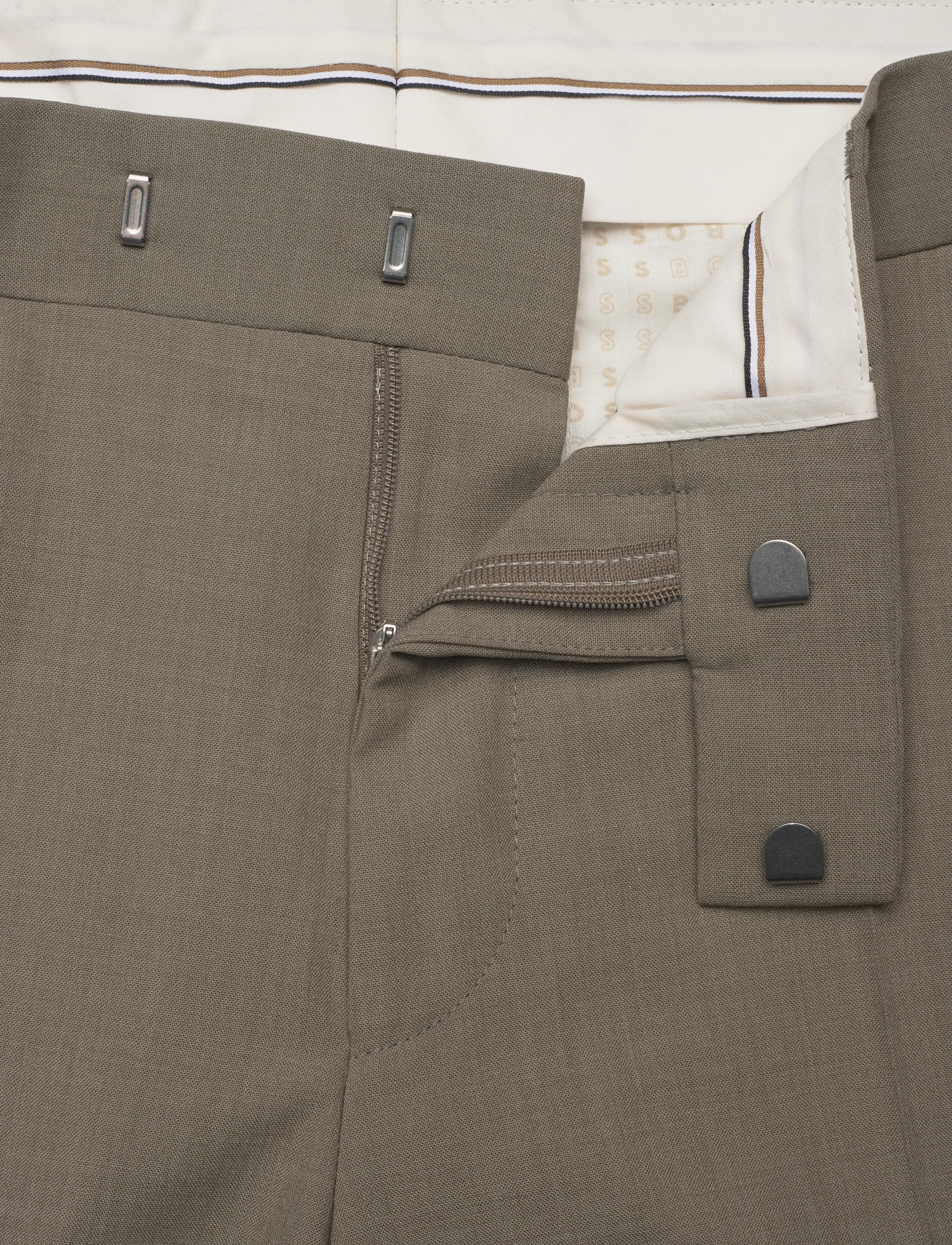 BOSS - H-Leo-DTL-WG-253 - kostiumo kelnės - open brown - 3
