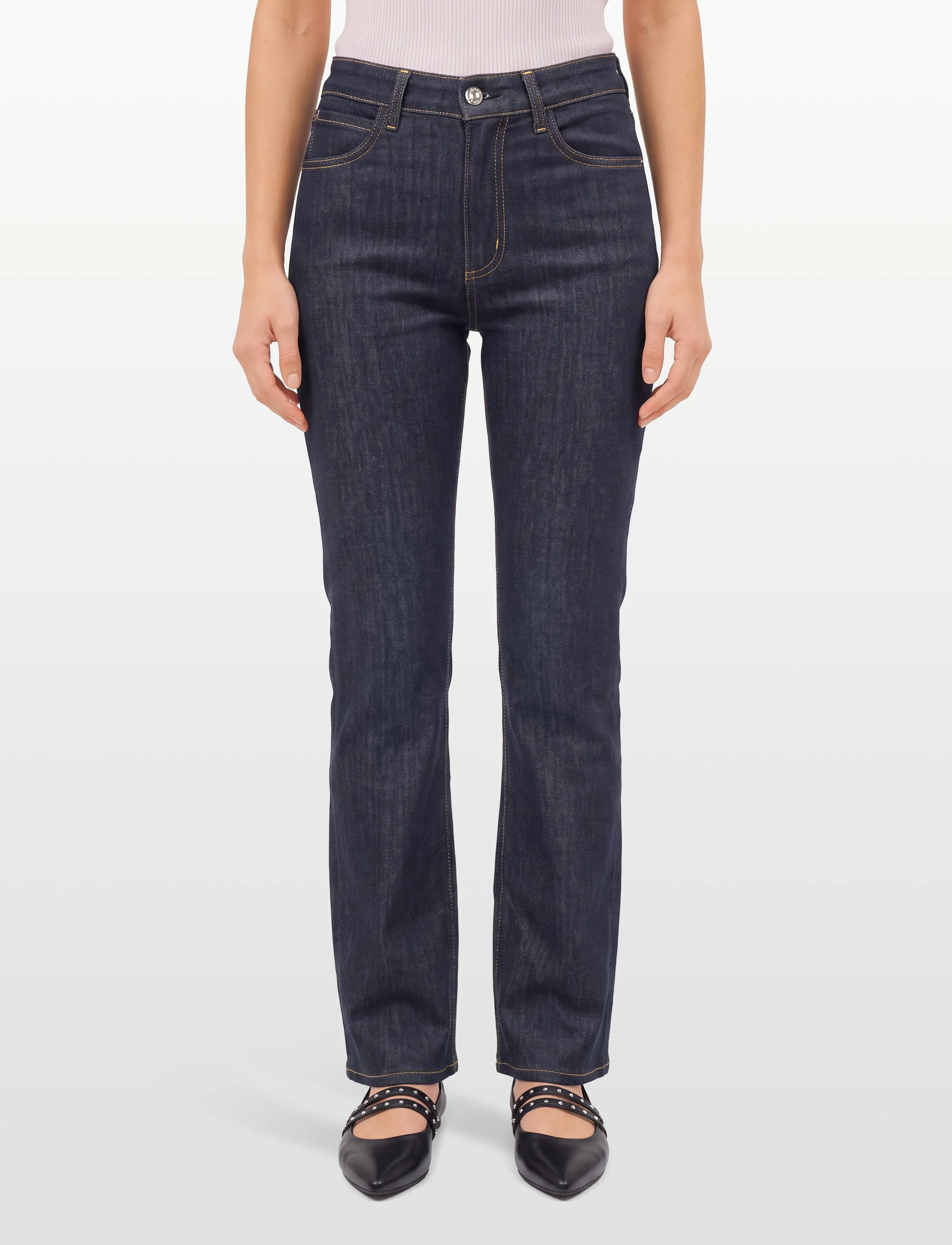 BOSS - PARKWAY-SLIM STR - aptempti džinsai - navy - 3