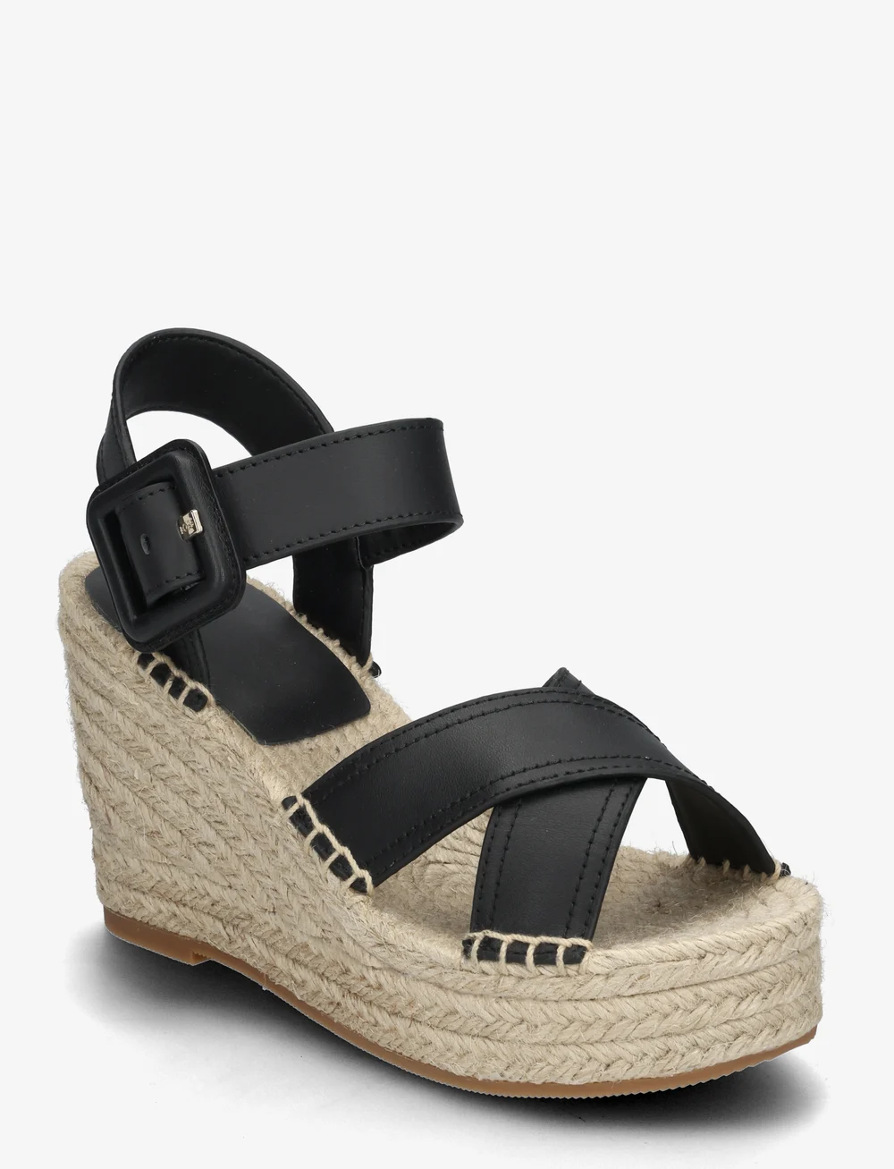 BOSS - Madeira_Sandwdg_LTBK - augstpapēžu espadrilles - black - 0