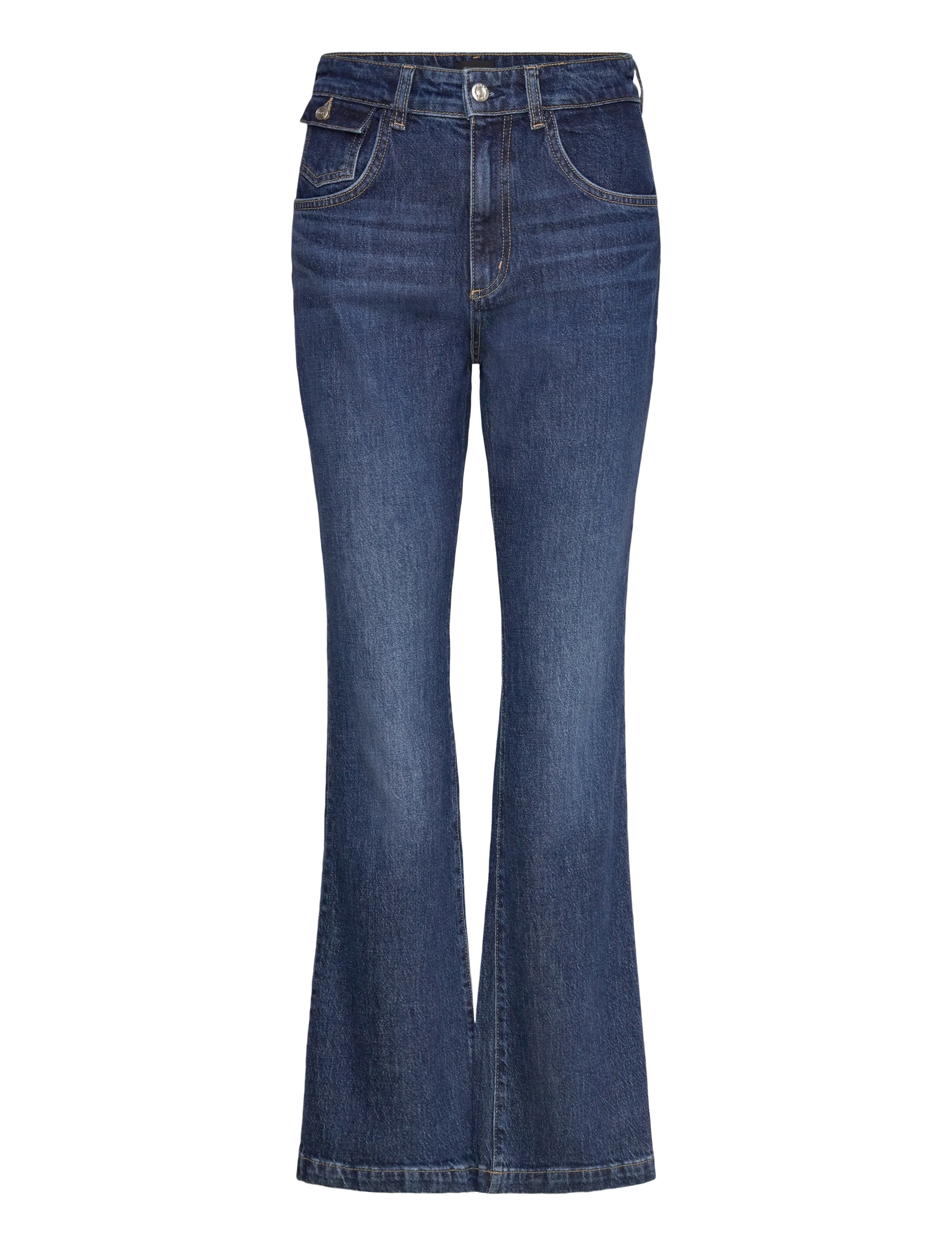 BOSS Lyris-Bootcut, Kvinder, Bootcut Jeans, Navy, Str: 31 x 32