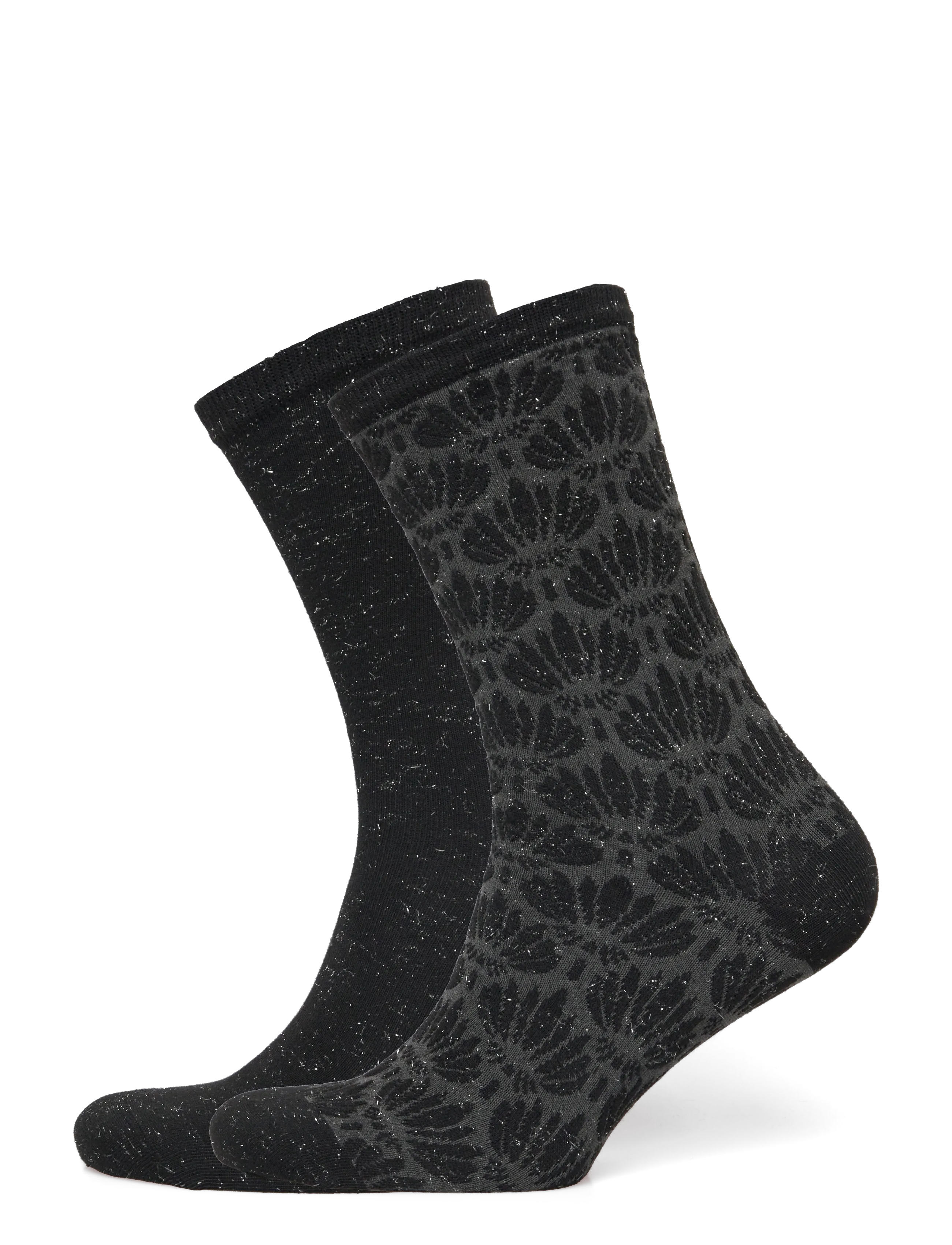 BOSS 2P RS 3D Knit CC W - Almindelige strømper - BLACK / black