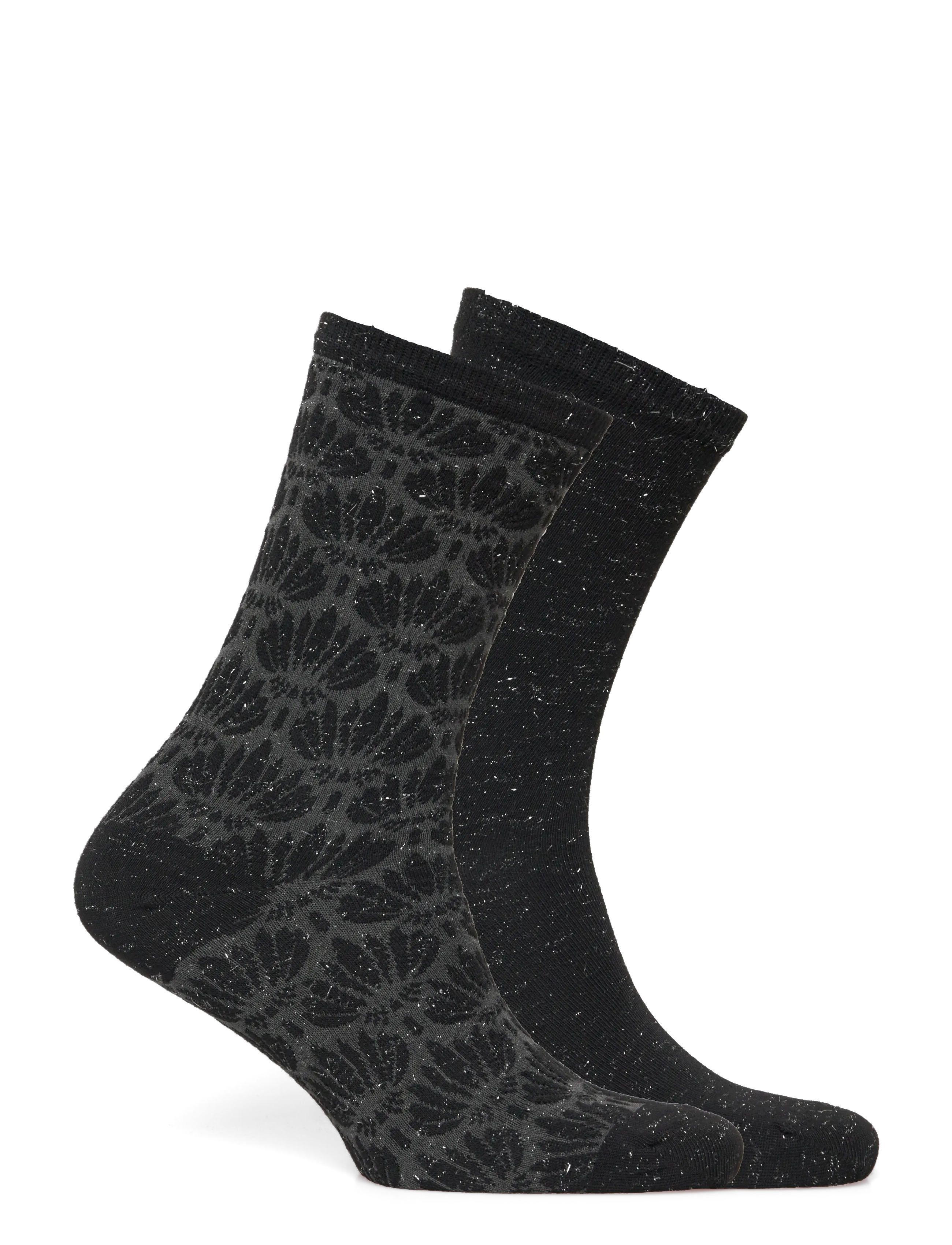 BOSS - 2P RS 3D Knit CC W - almindelige strømper - black - 1