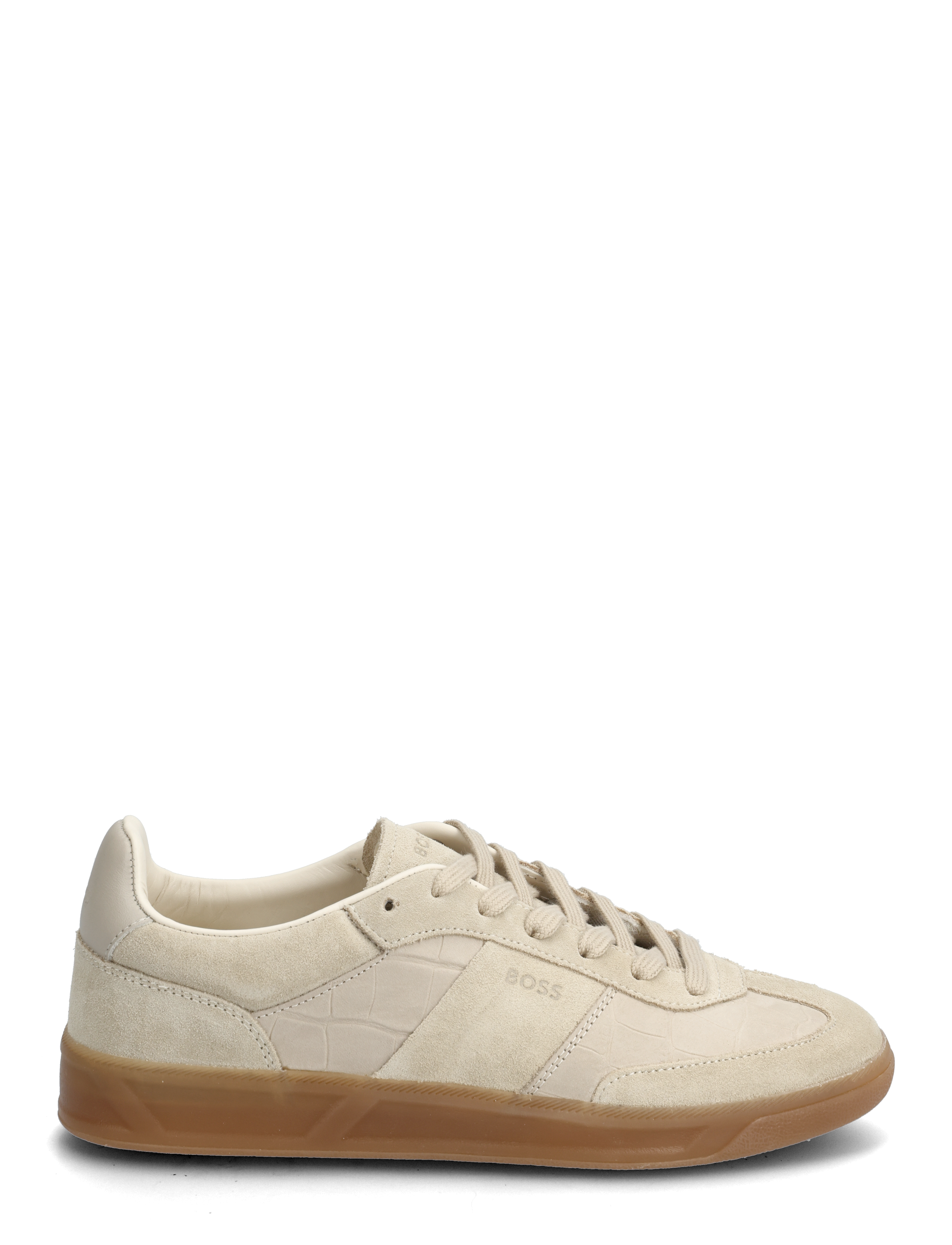 BOSS - Brenta_Tenn_crcsd - låga sneakers - light beige - 1