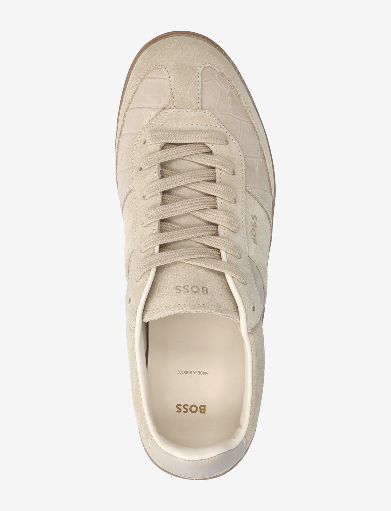 BOSS - Brenta_Tenn_crcsd - matalavartiset tennarit - light beige - 3