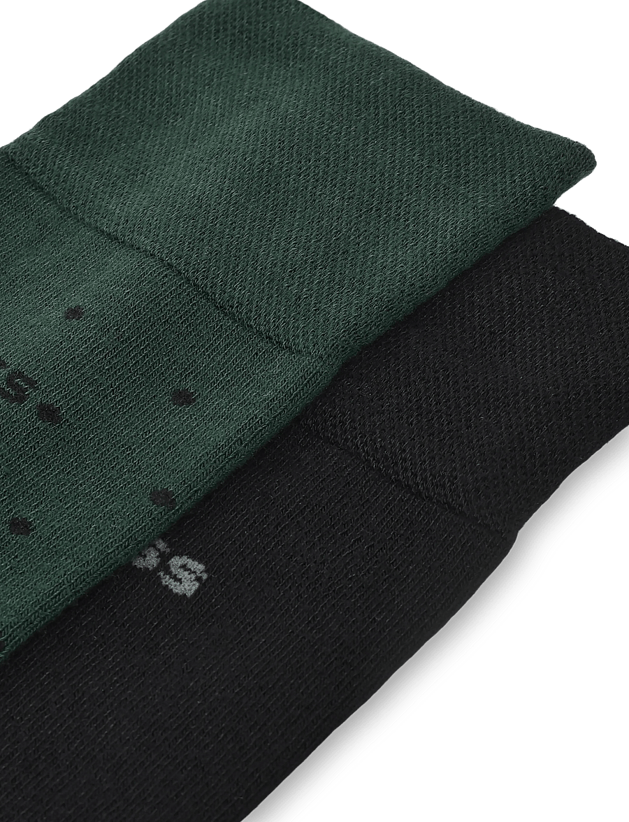 BOSS - 2PRS MiniDot VIBambo - tennissocken - open green - 2