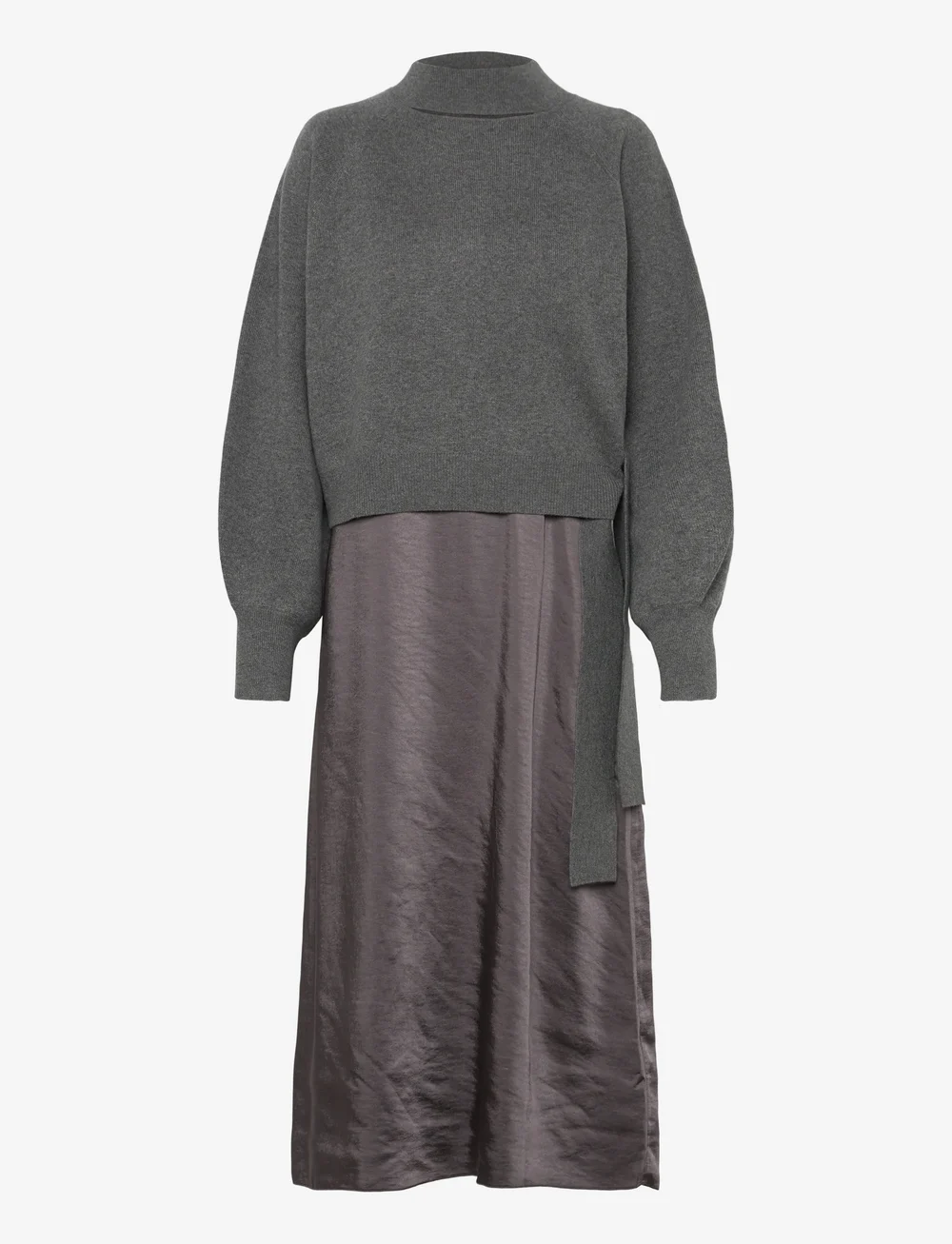 BOSS - Flalina - knitted dresses - dark grey - 0