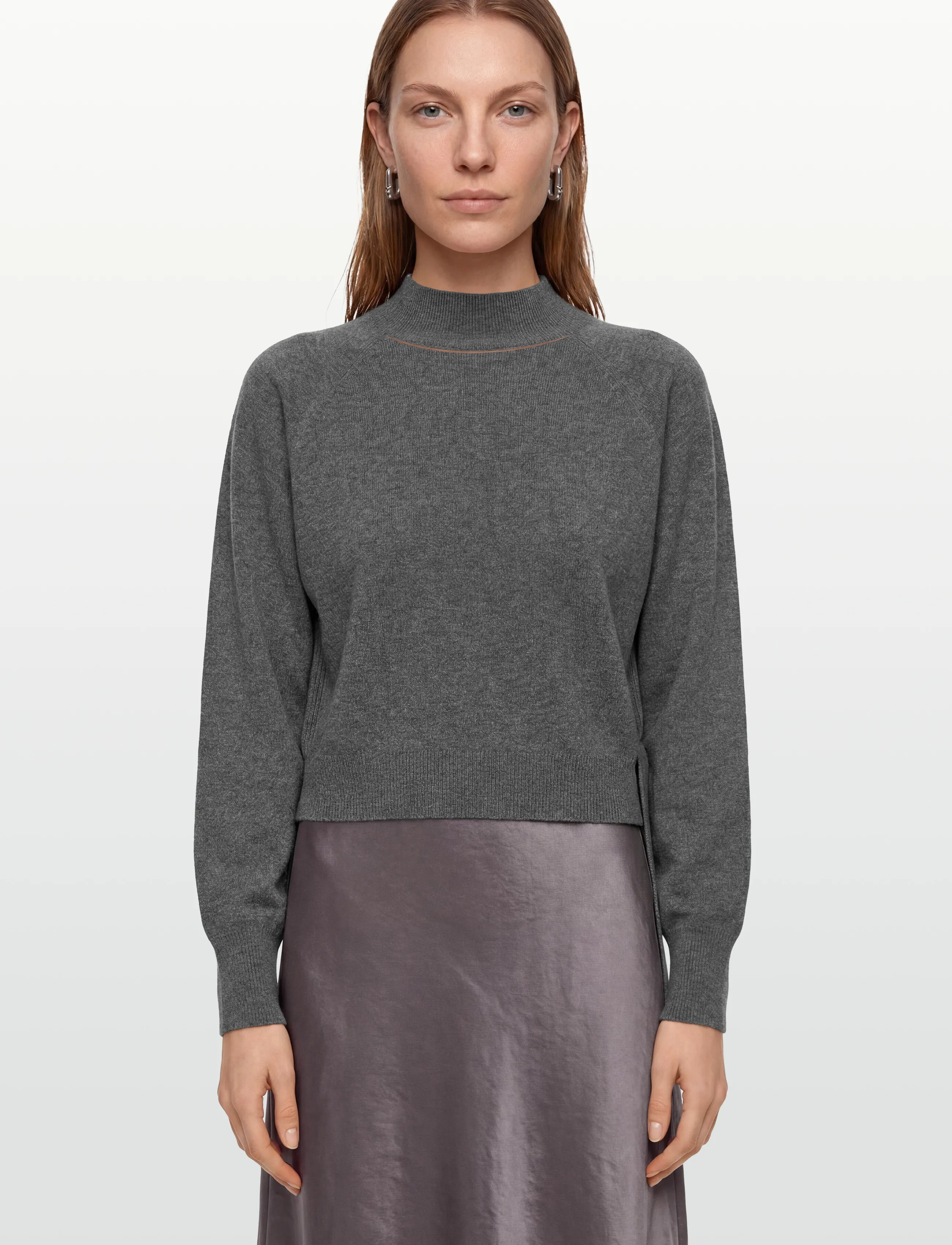 BOSS - Flalina - knitted dresses - dark grey - 3