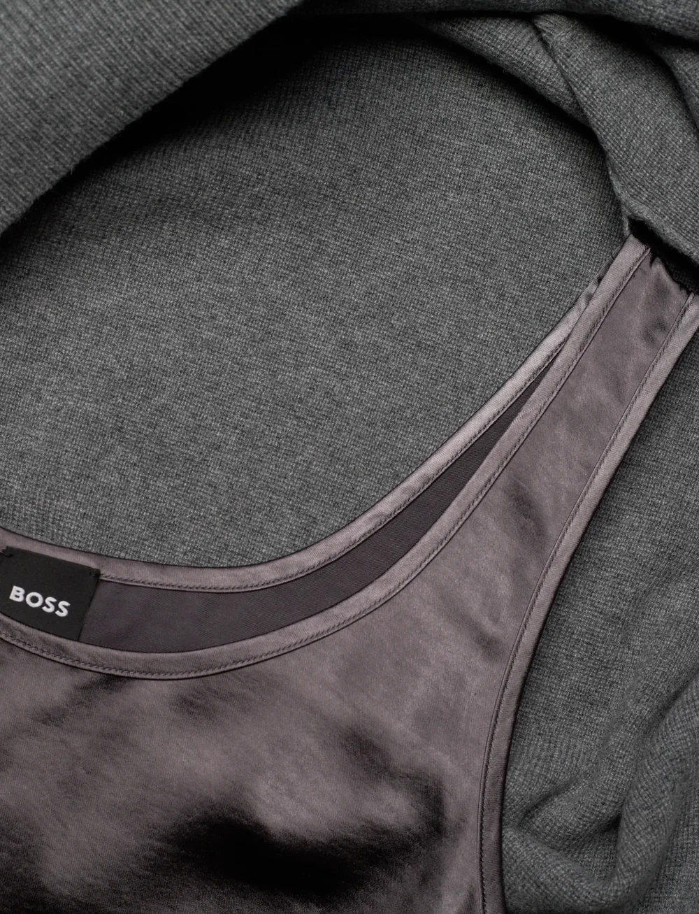 BOSS - Flalina - knitted dresses - dark grey - 3