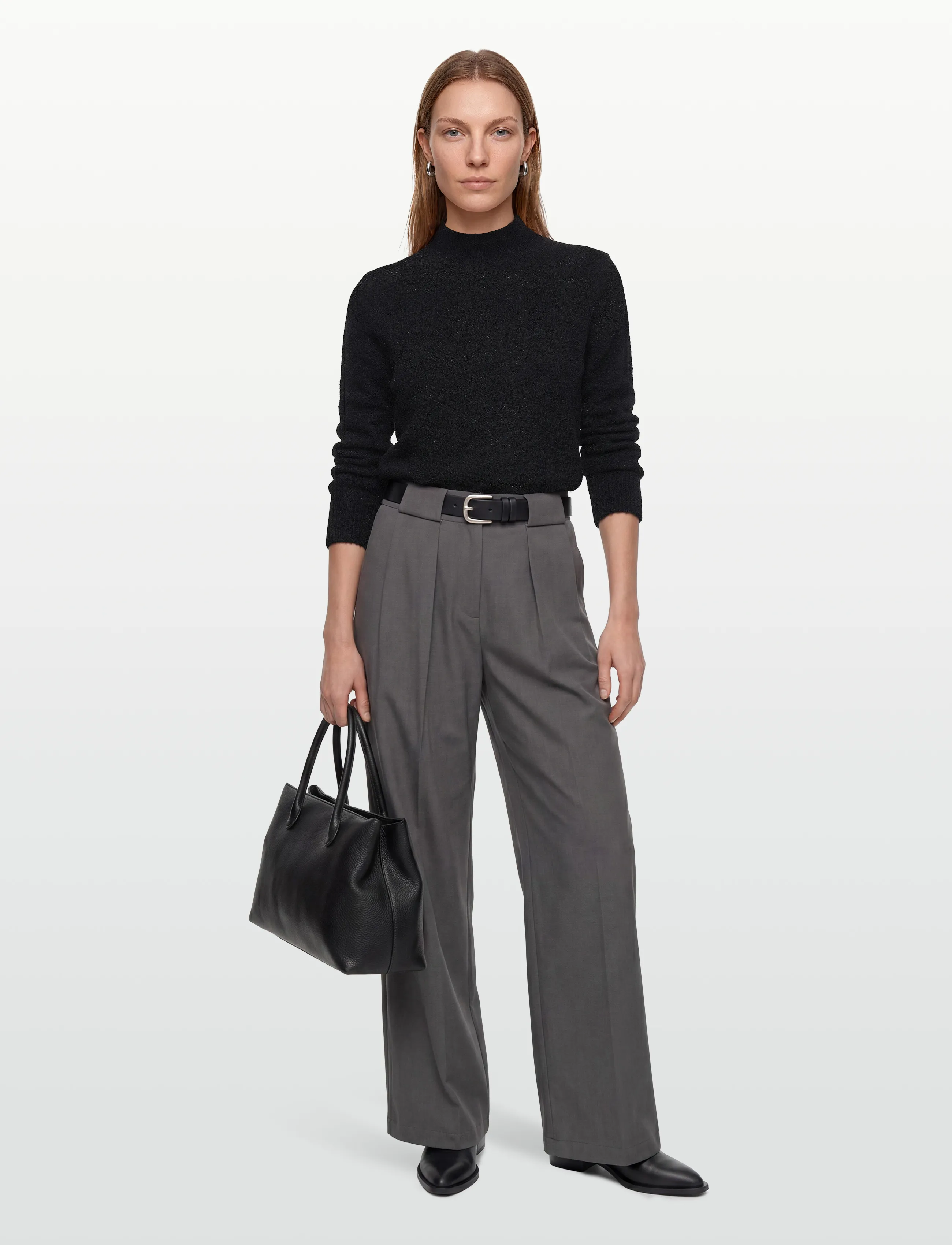 BOSS Fubrina, XL, Black, Strik > Rullekrave, Dame