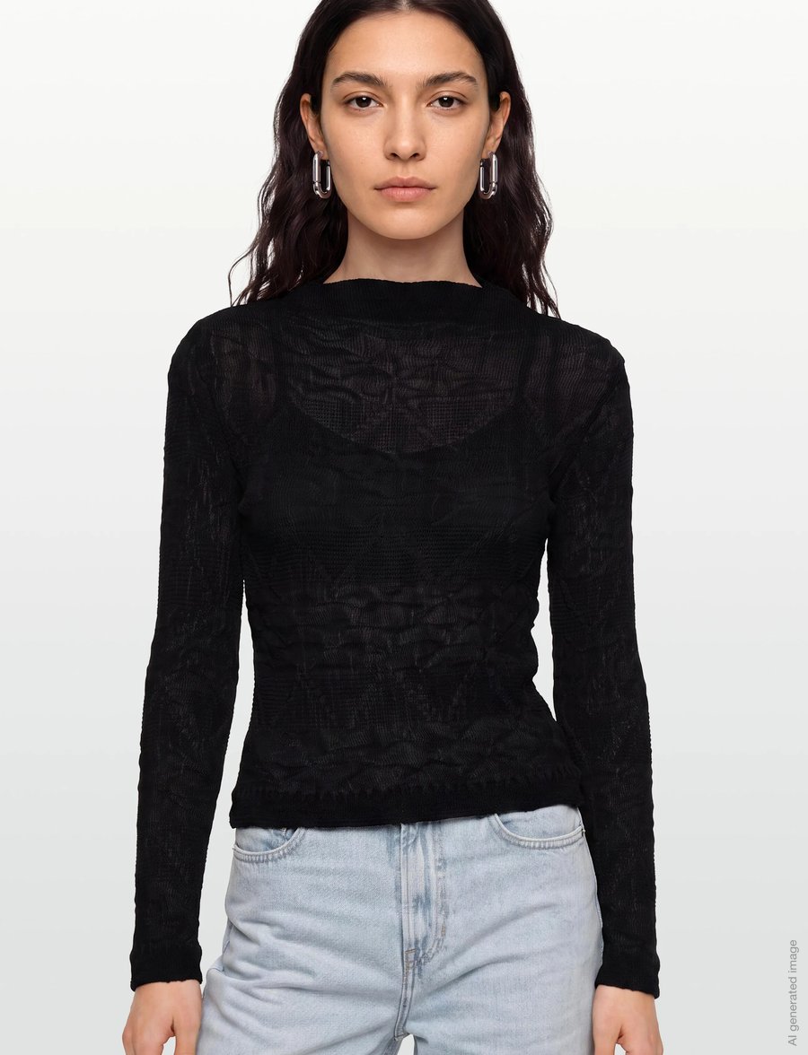BOSS - Ecursa - langärmlige tops - black - 3
