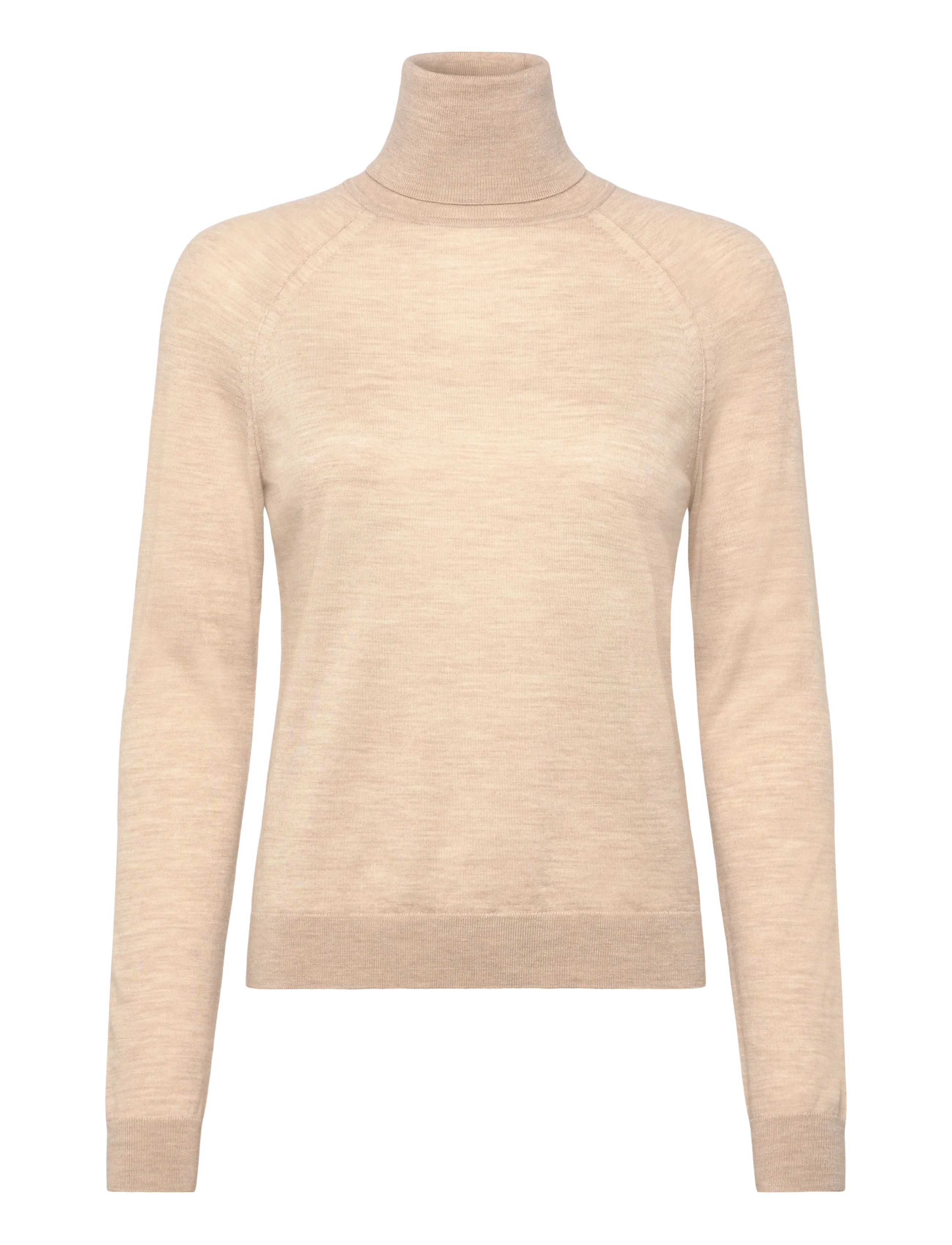 BOSS Frizani - Kõrge kaelusega kudumid - LIGHT BEIGE / beige