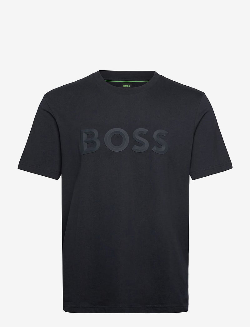 BOSS - Tee Iconic Zone - oberteile & t-shirts - dark blue - 0